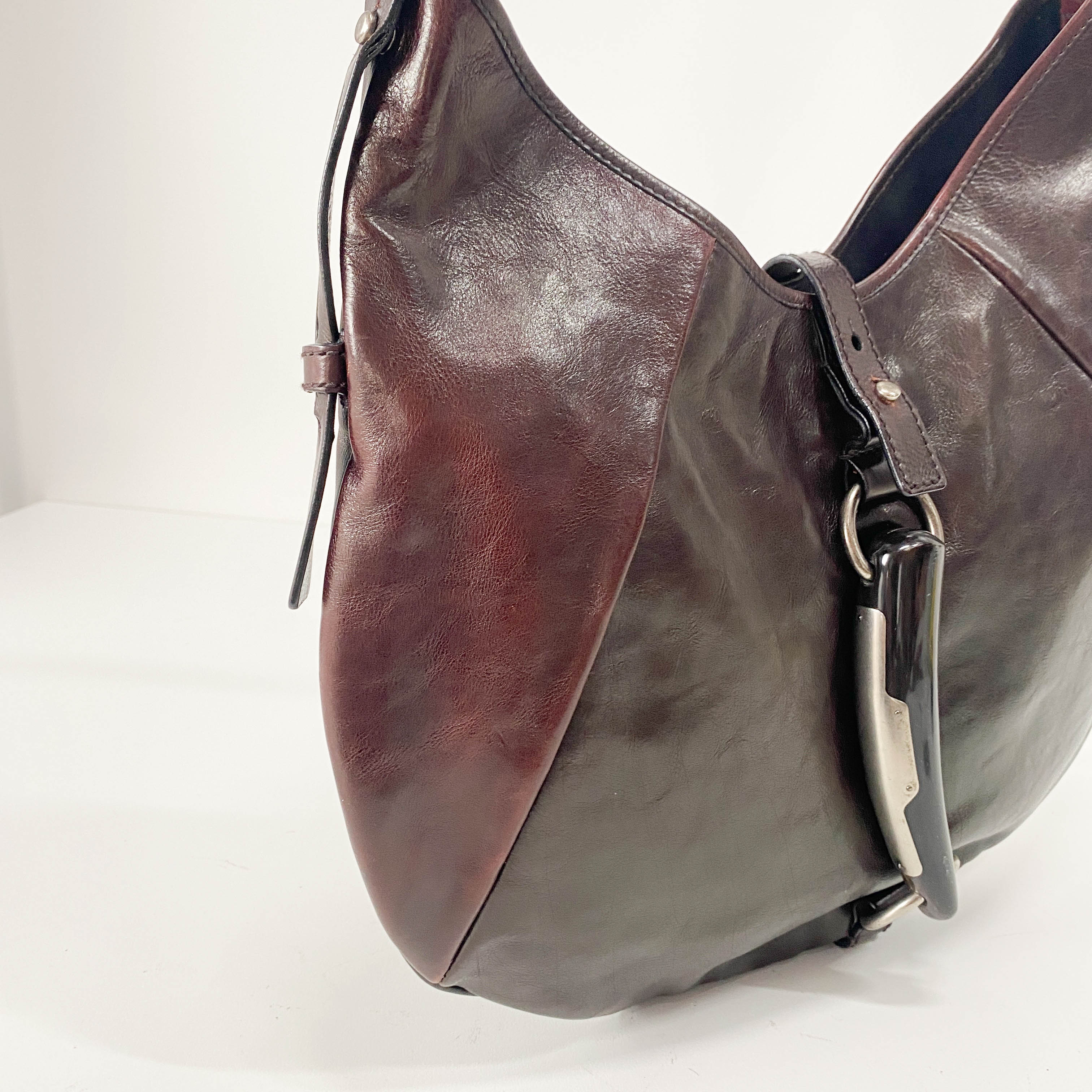 Mombassa Brown Leather Strap Shoulder Bag