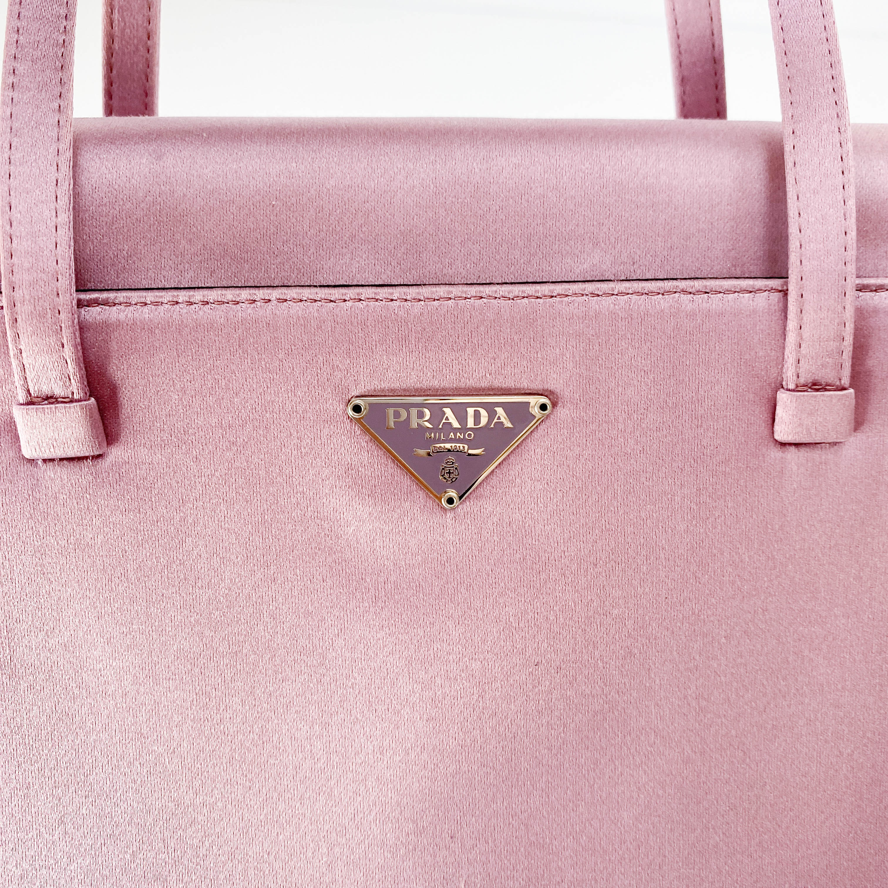 Pink Satin Party Bag