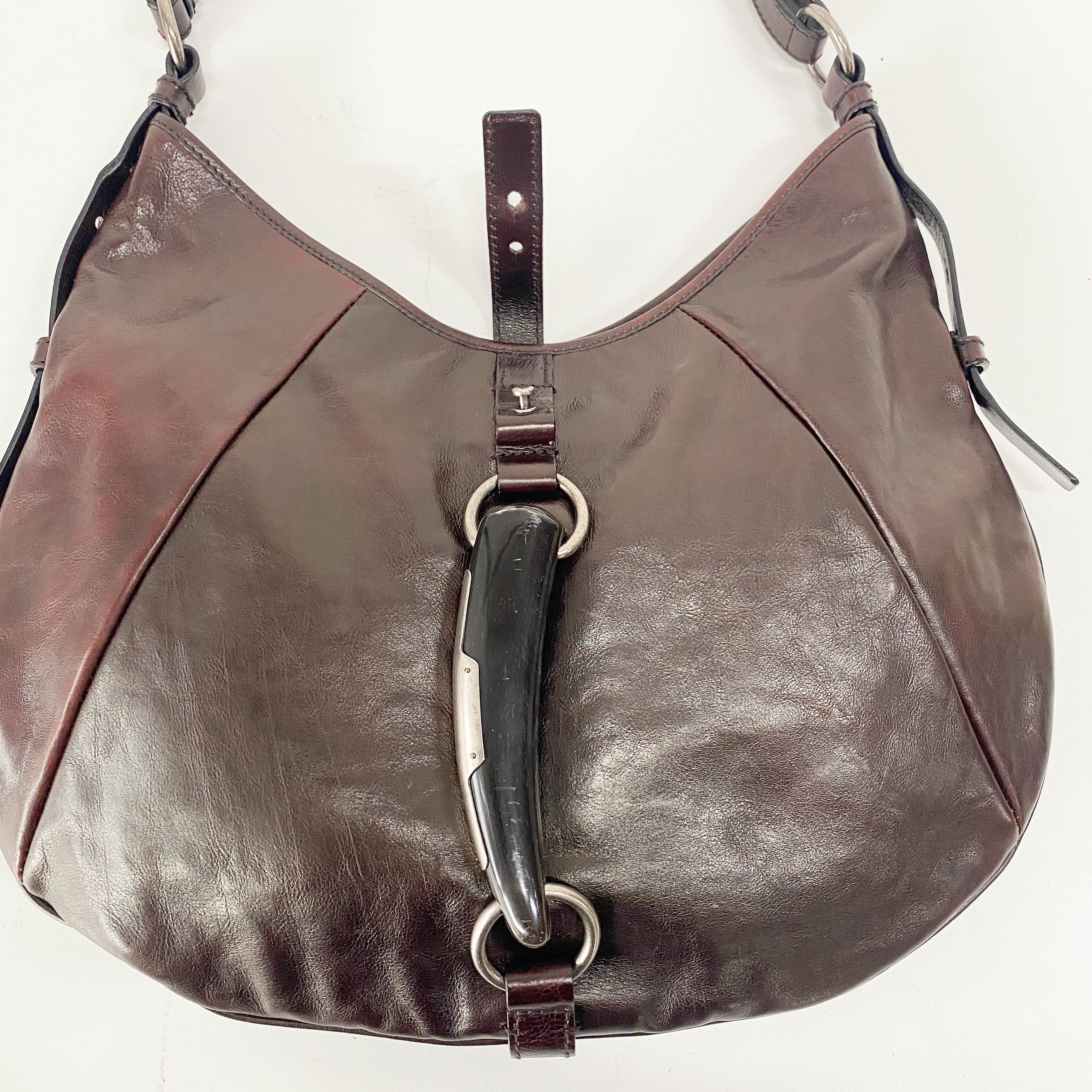 Mombassa Brown Leather Strap Shoulder Bag