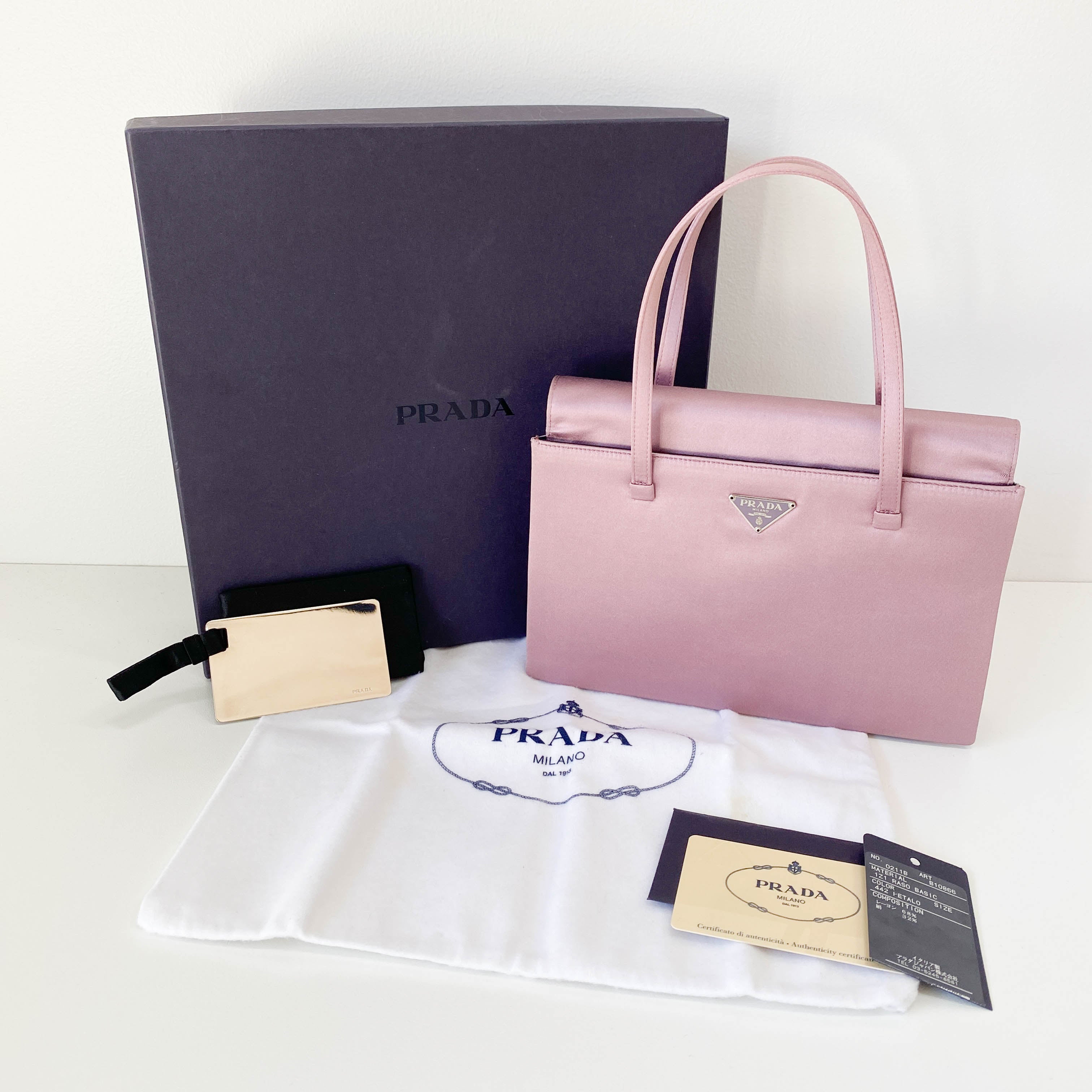 Pink Satin Party Bag