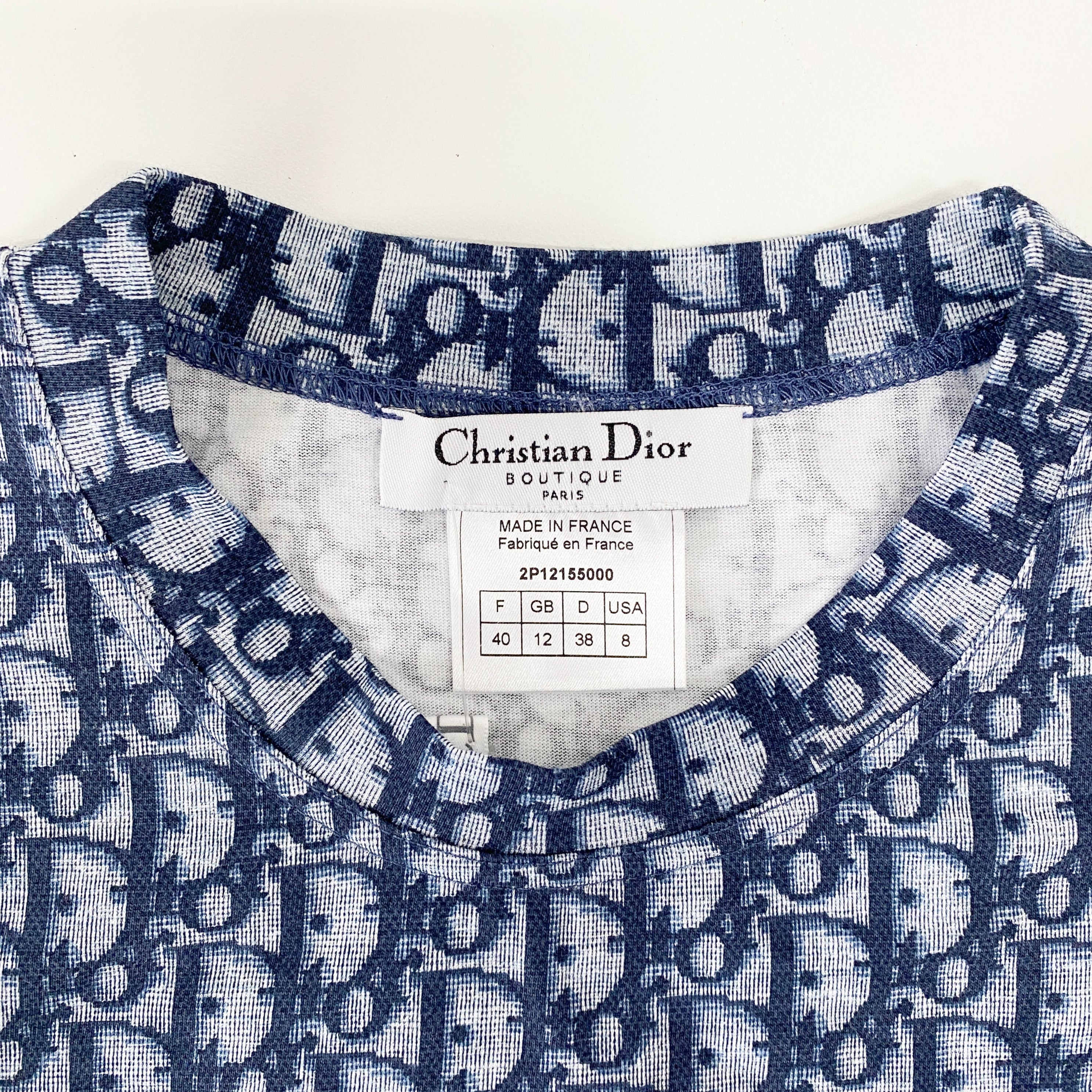 Oblique Size 8 Navy Cotton Tank Top