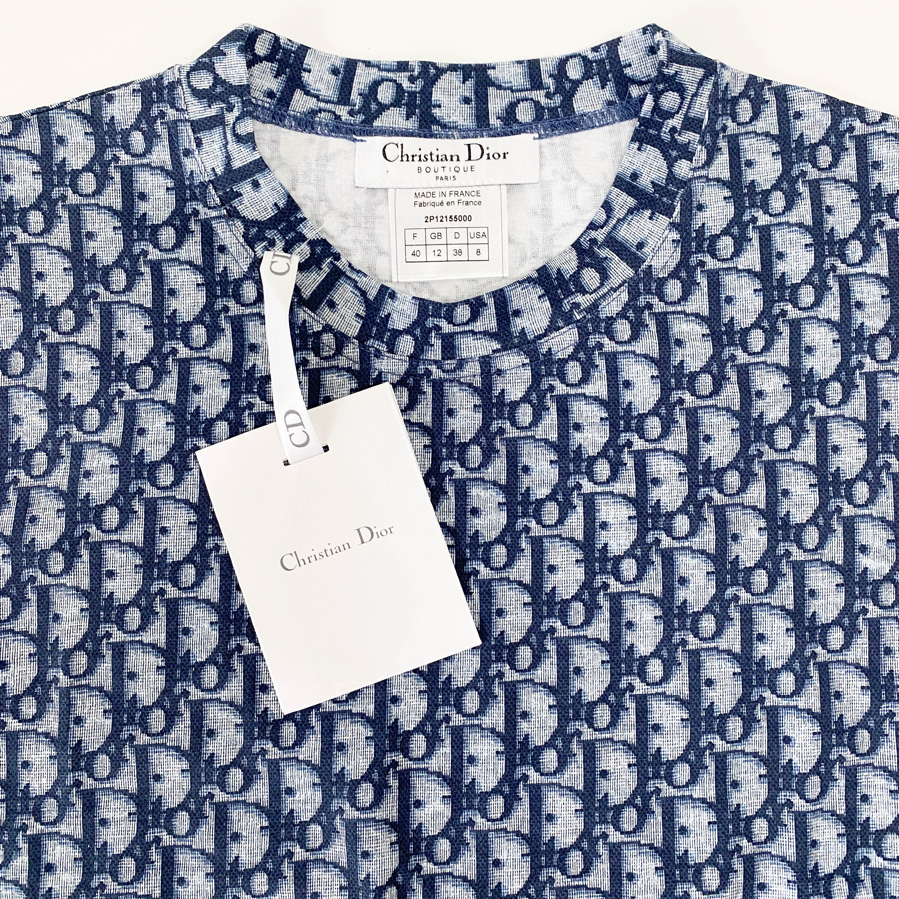 Oblique Size 8 Navy Cotton Tank Top