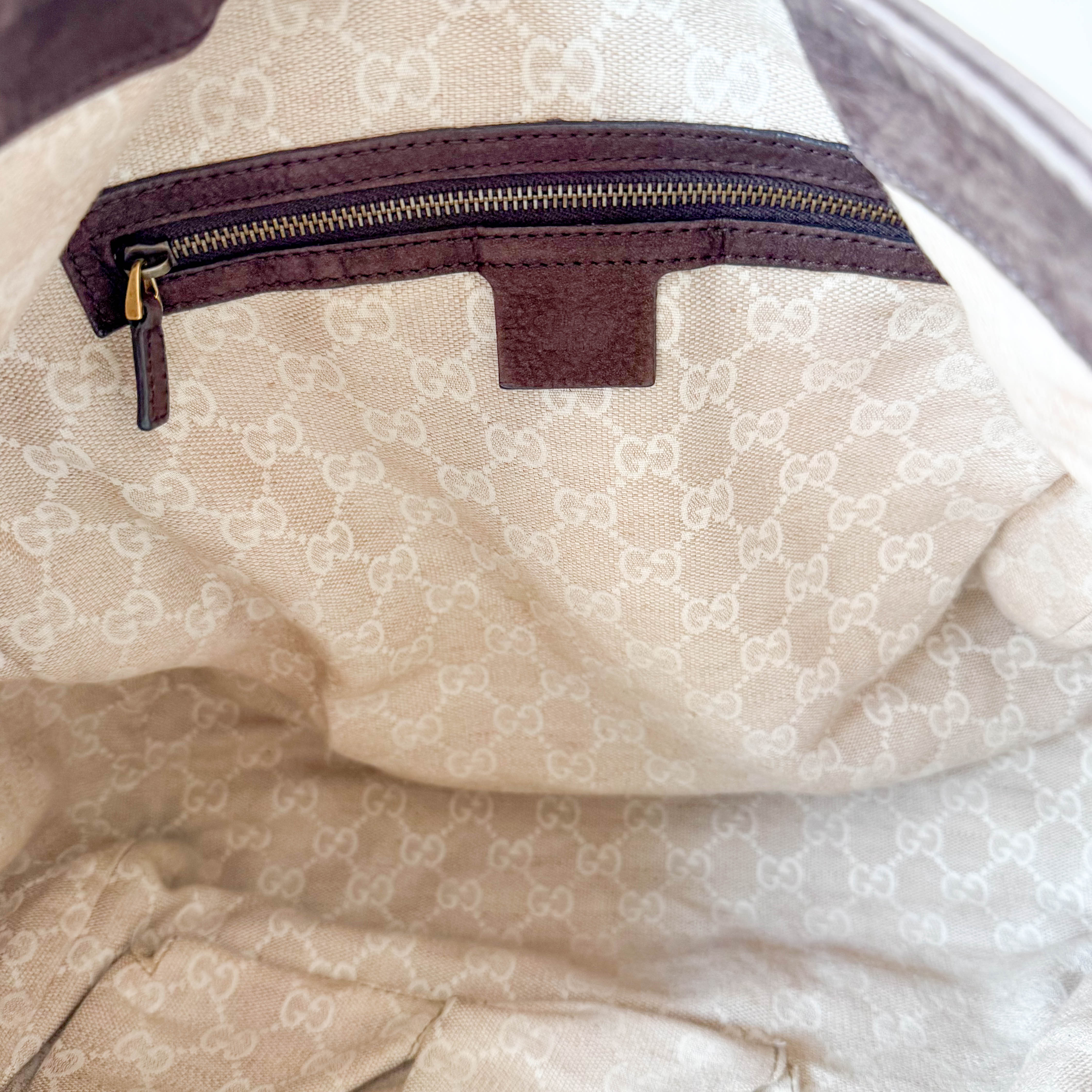 Brown Nubuck Leather Shoulder Bag