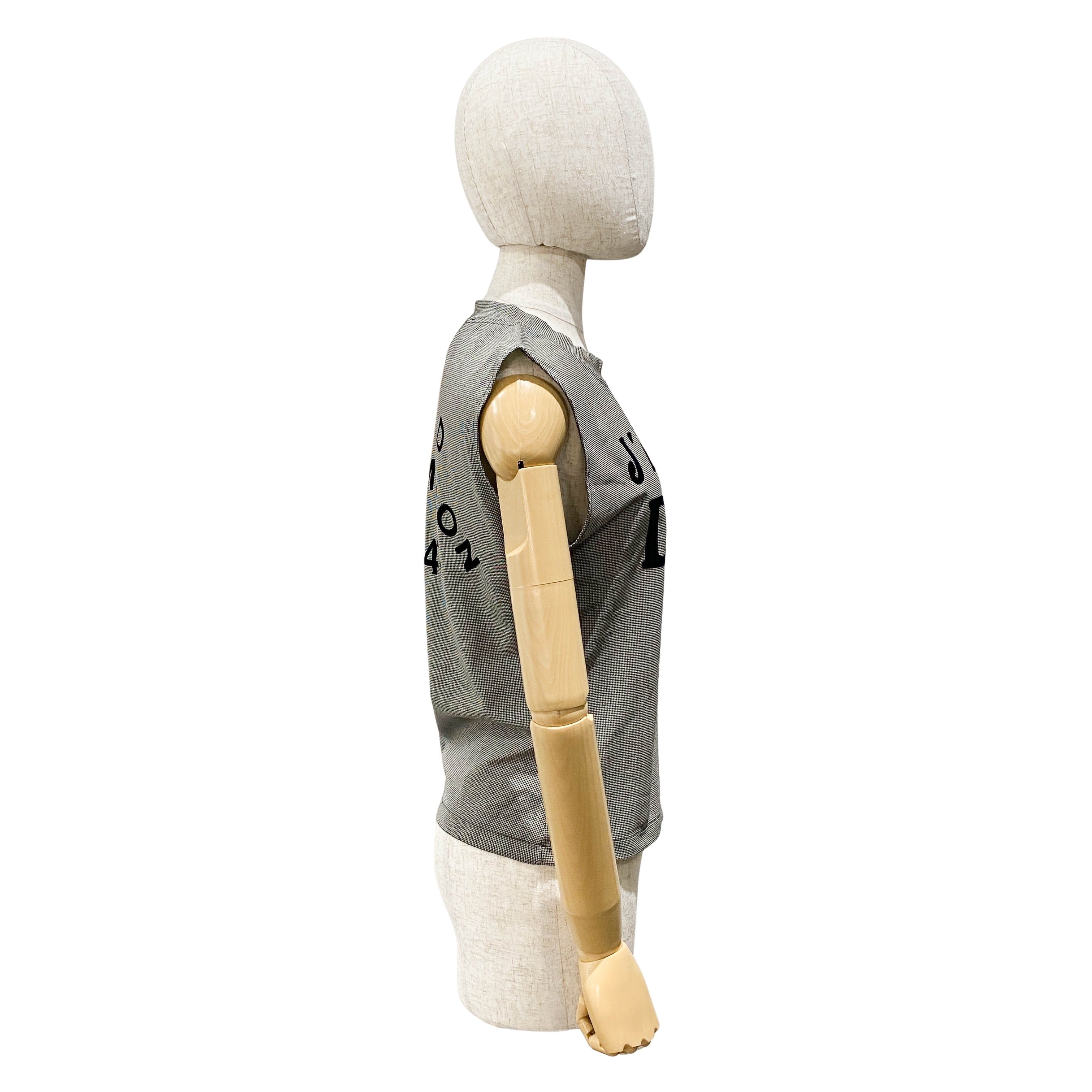 J'adore Logo Houndstooth Pattern Tank Top