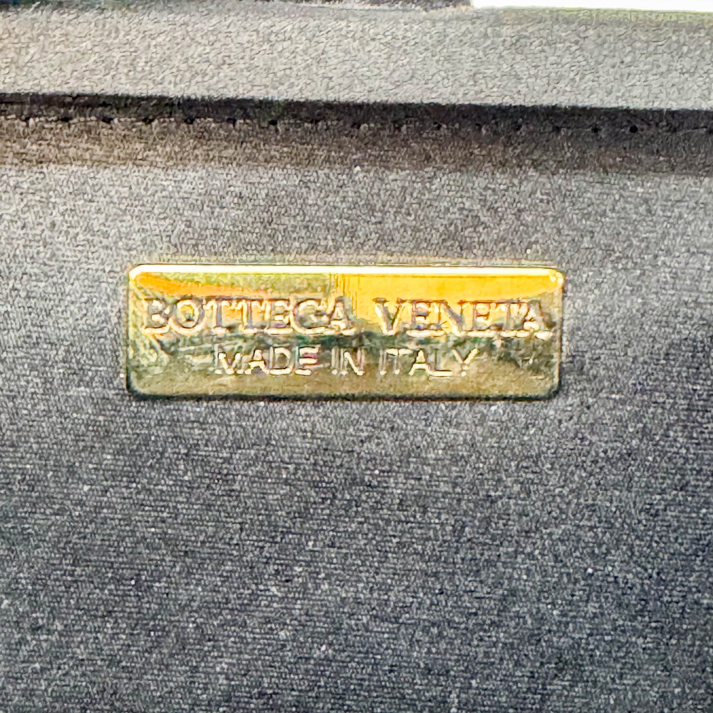 Intrecciato Mini Satin Black Handbag