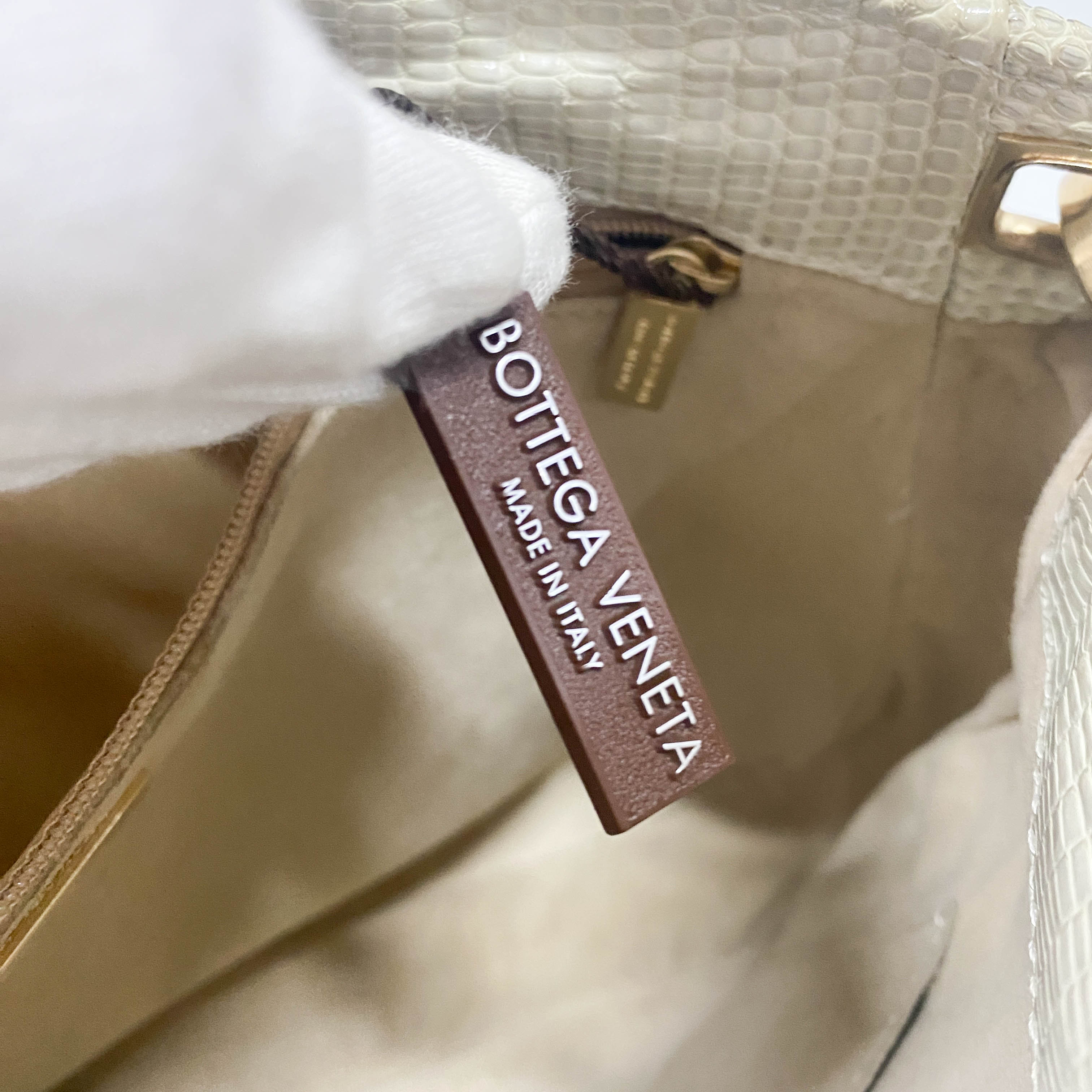 Green Python Embossed Leather Shoulder Bag