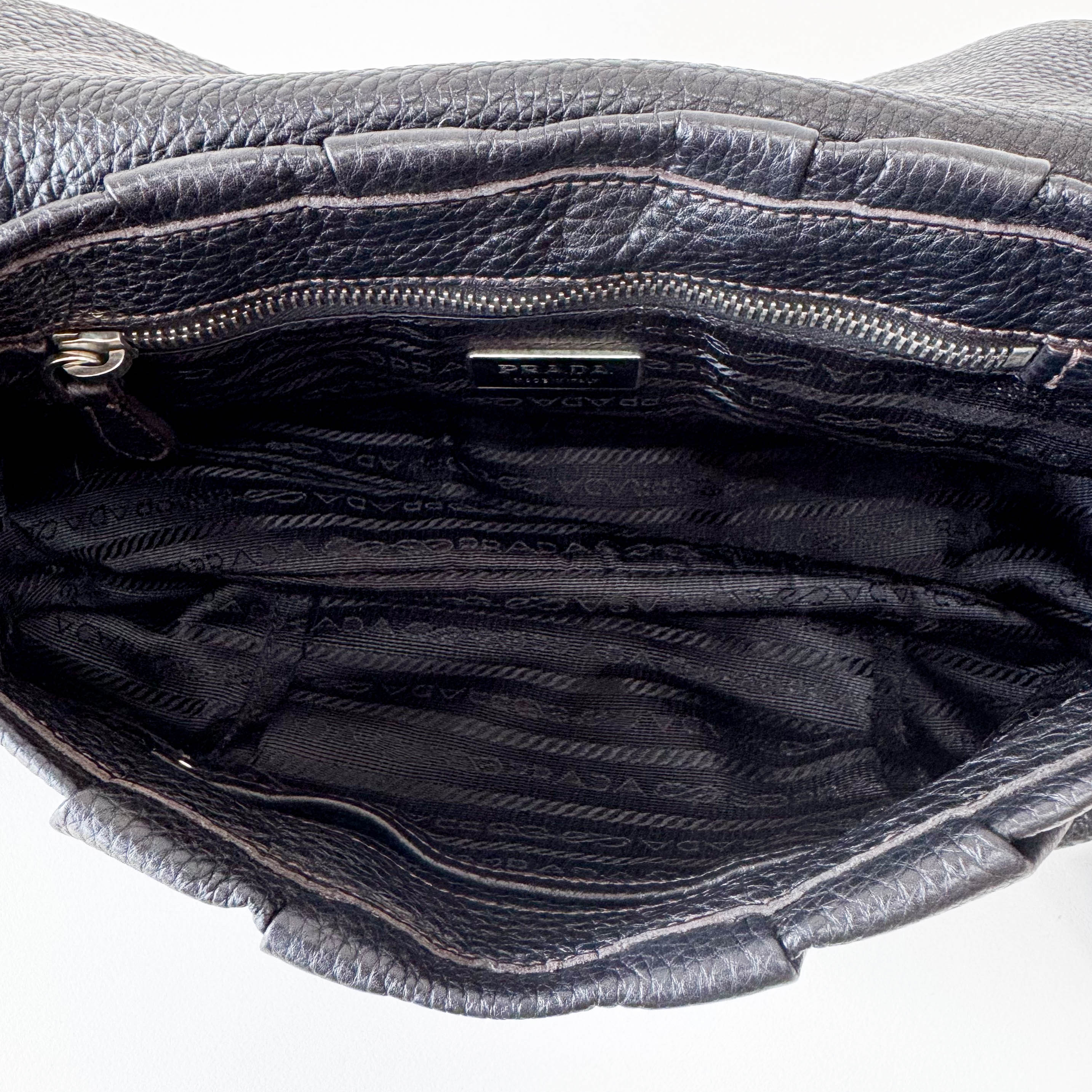 Black Leather Shoulder Bag