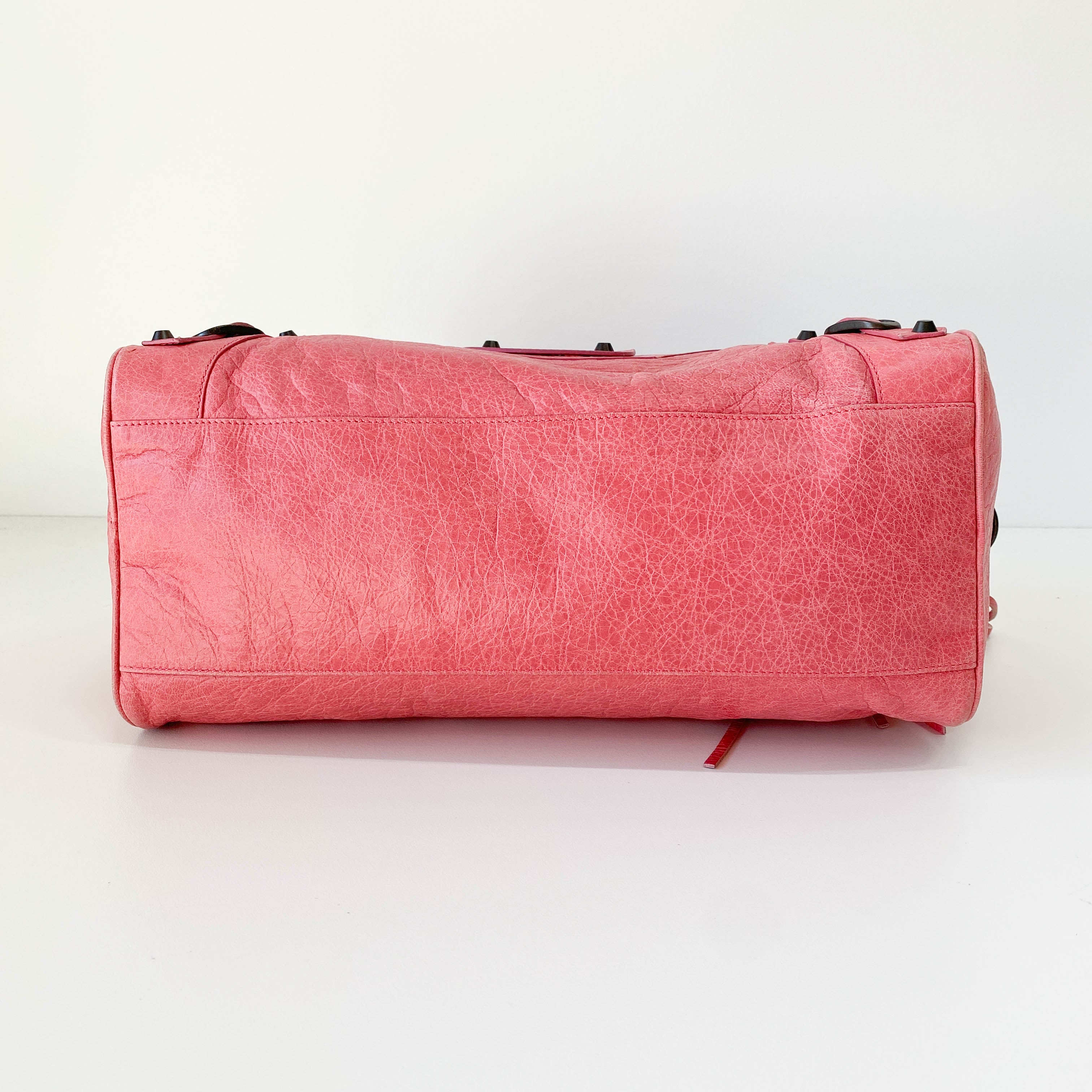 Motocross Twiggy Pink Leather Shoulder Bag