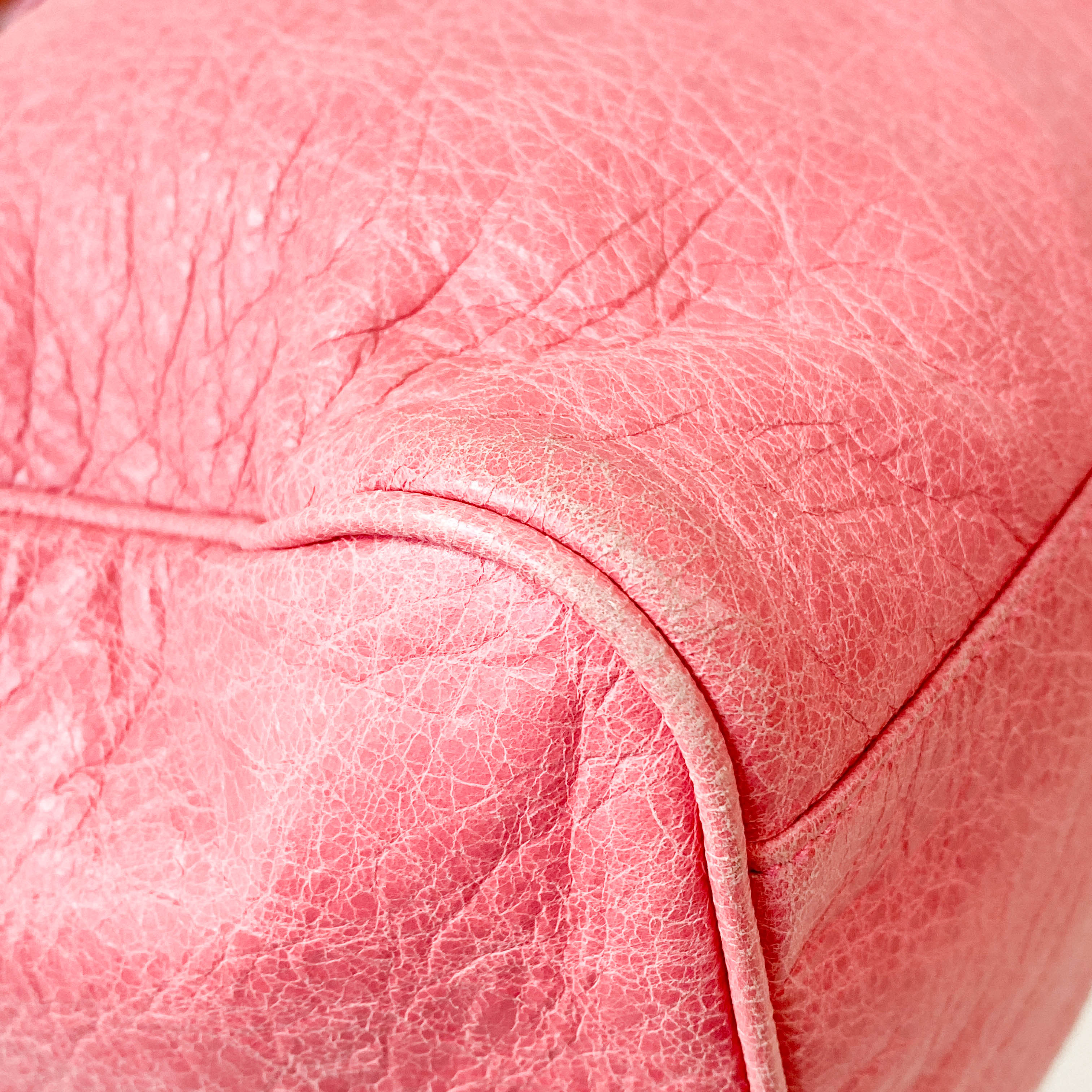 Motocross Twiggy Pink Leather Shoulder Bag