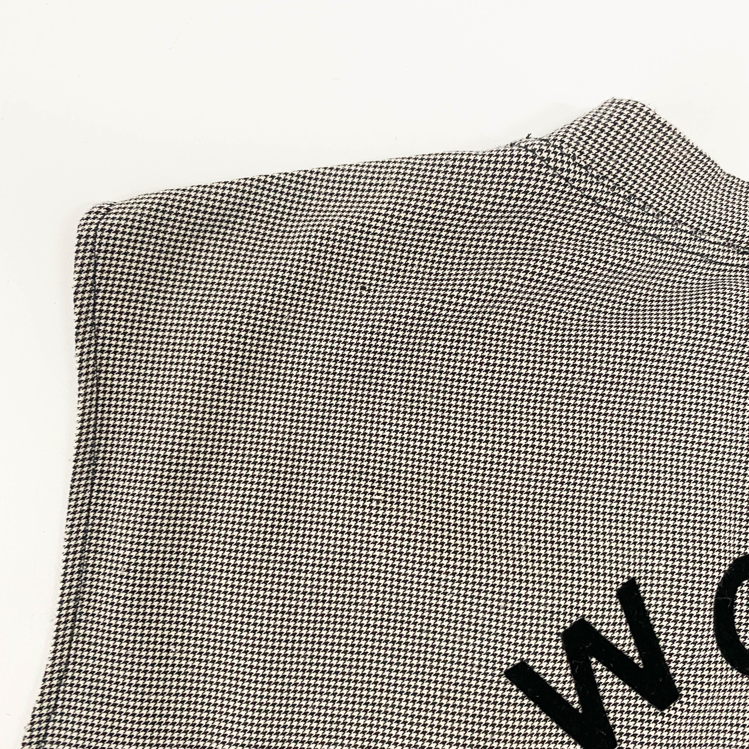 J'adore Logo Houndstooth Pattern Tank Top