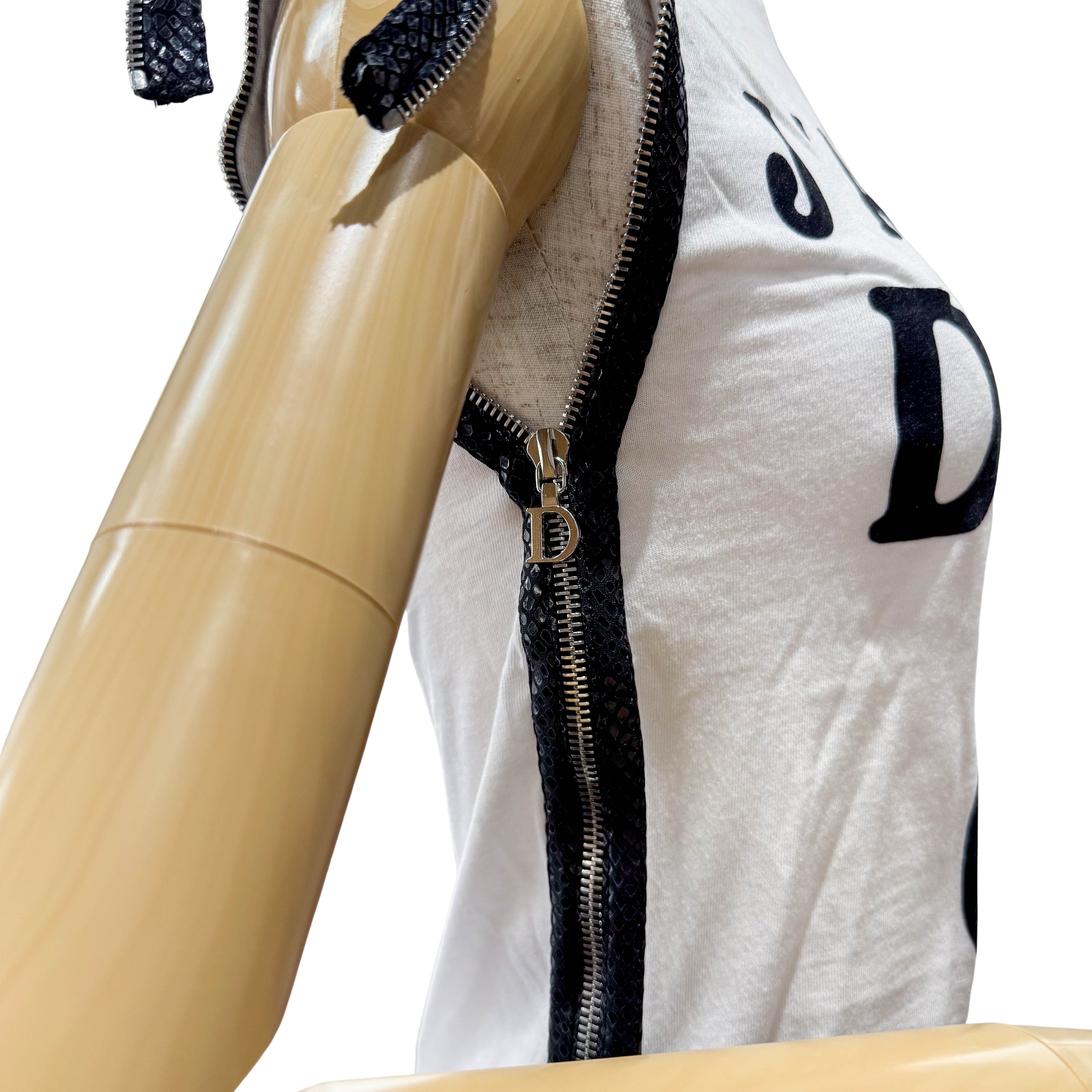 J'Adore Dior Tank Top with Zipper