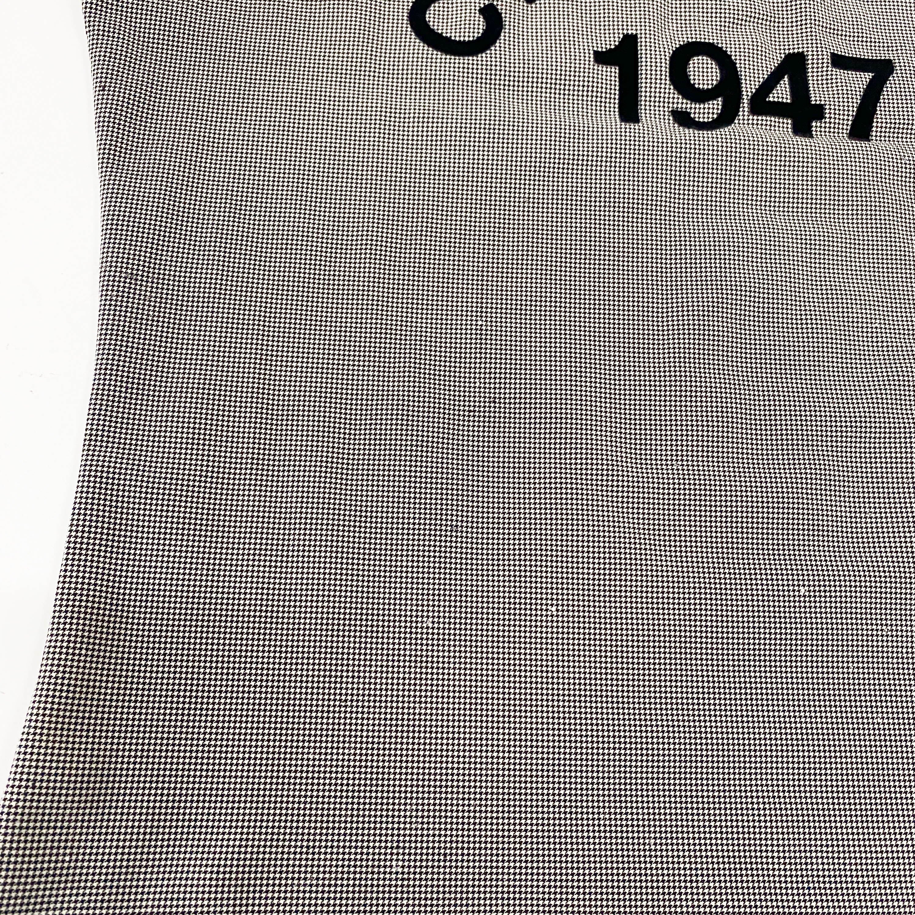 J'adore Logo Houndstooth Pattern Tank Top