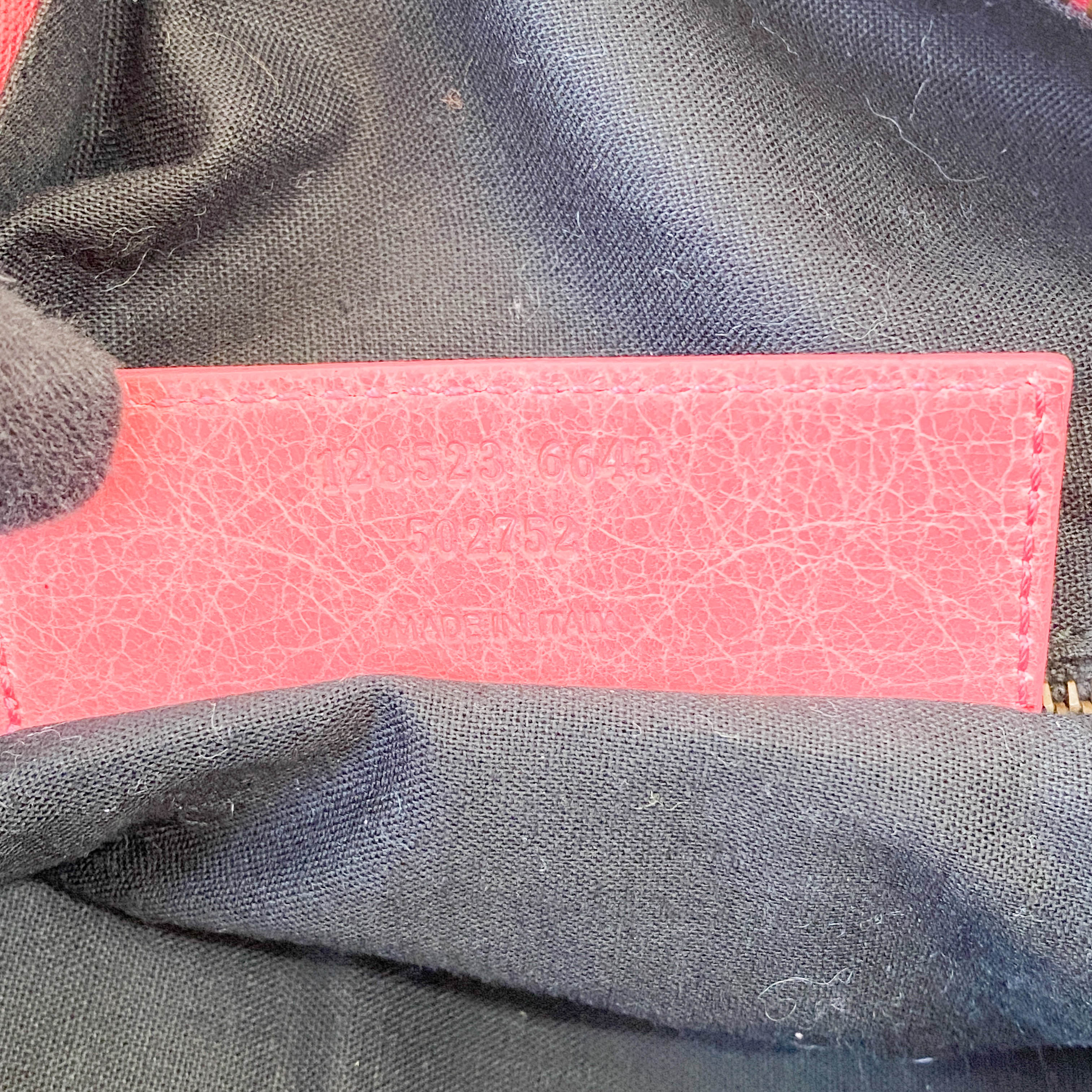 Motocross Twiggy Pink Leather Shoulder Bag