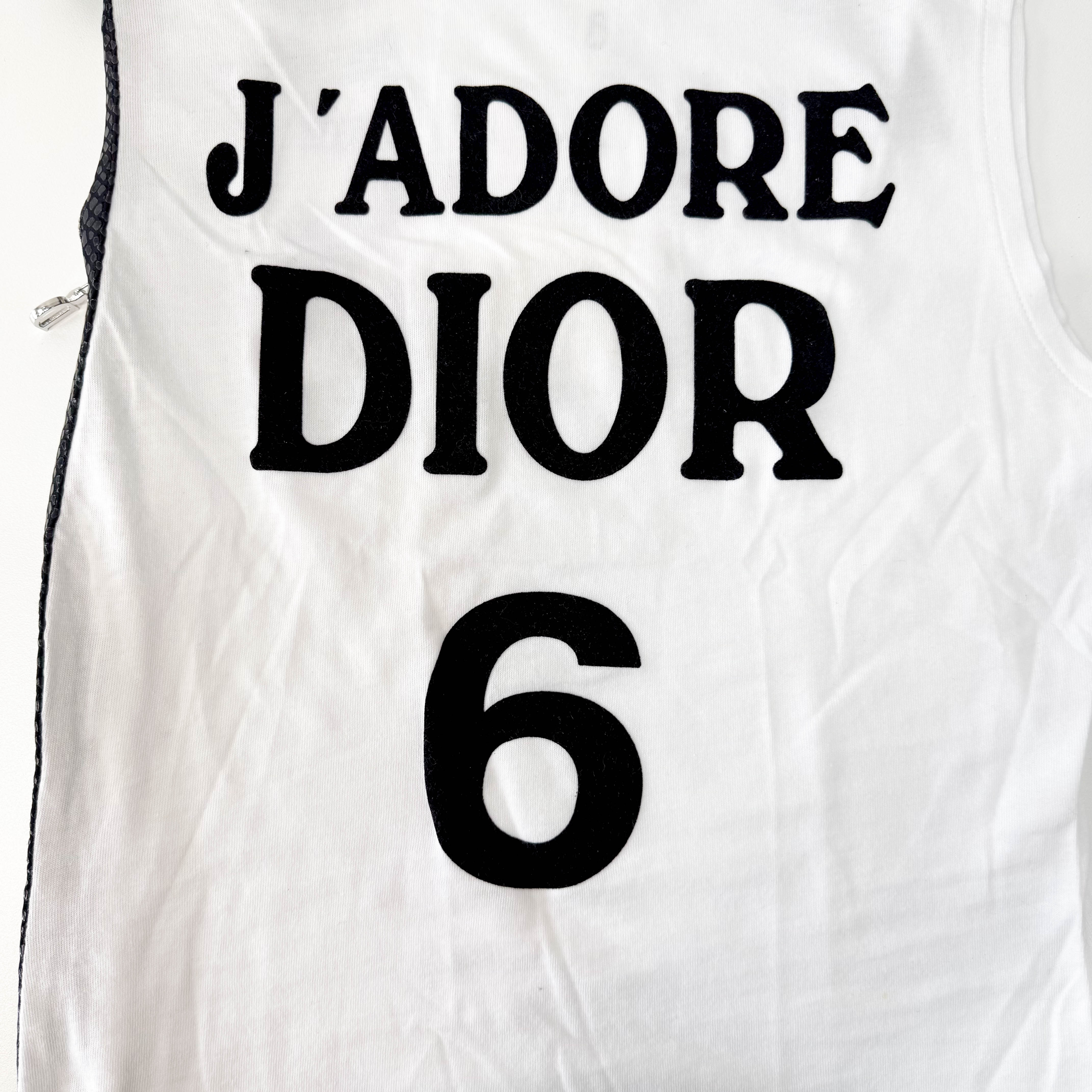 J'Adore Dior Tank Top with Zipper