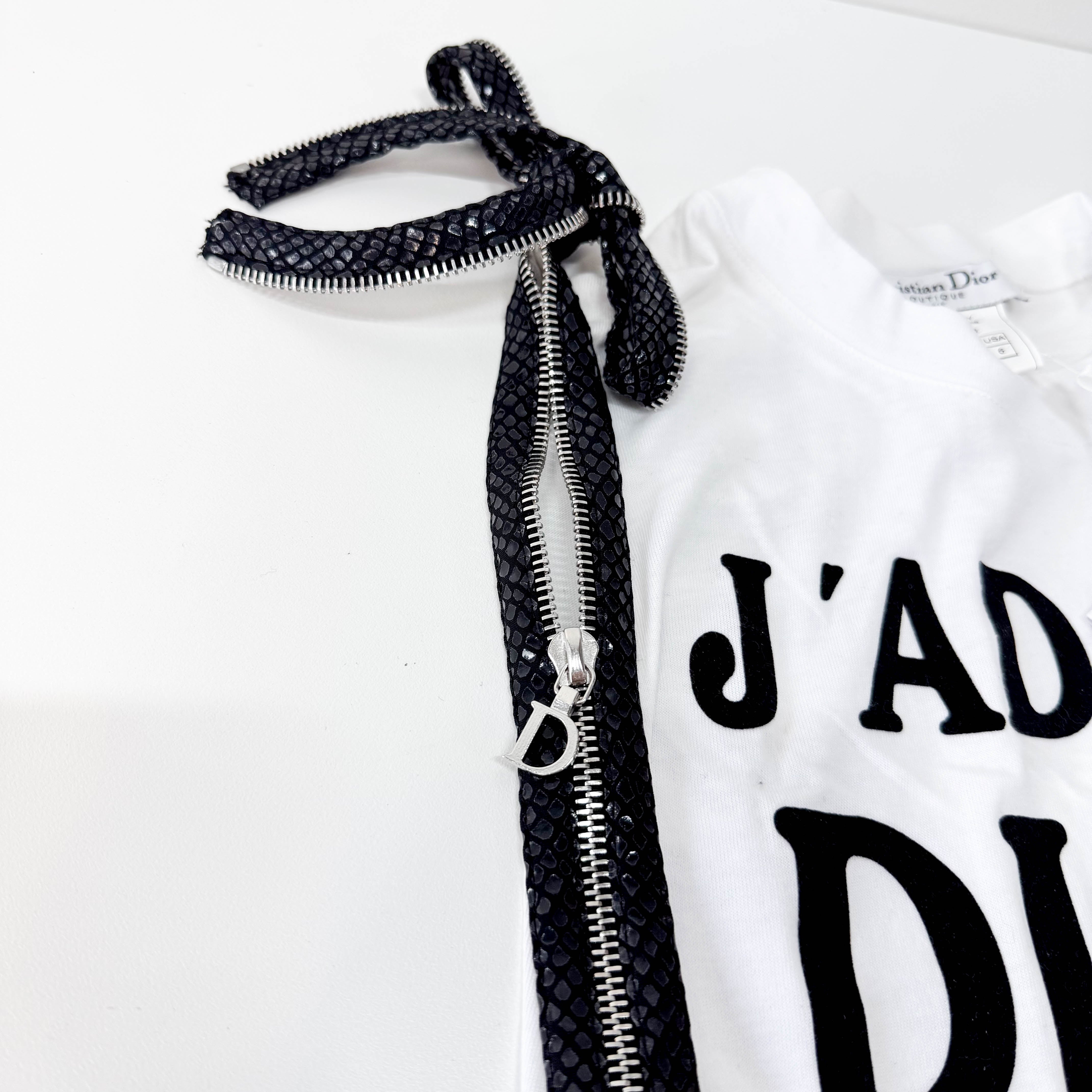 J'Adore Dior Tank Top with Zipper