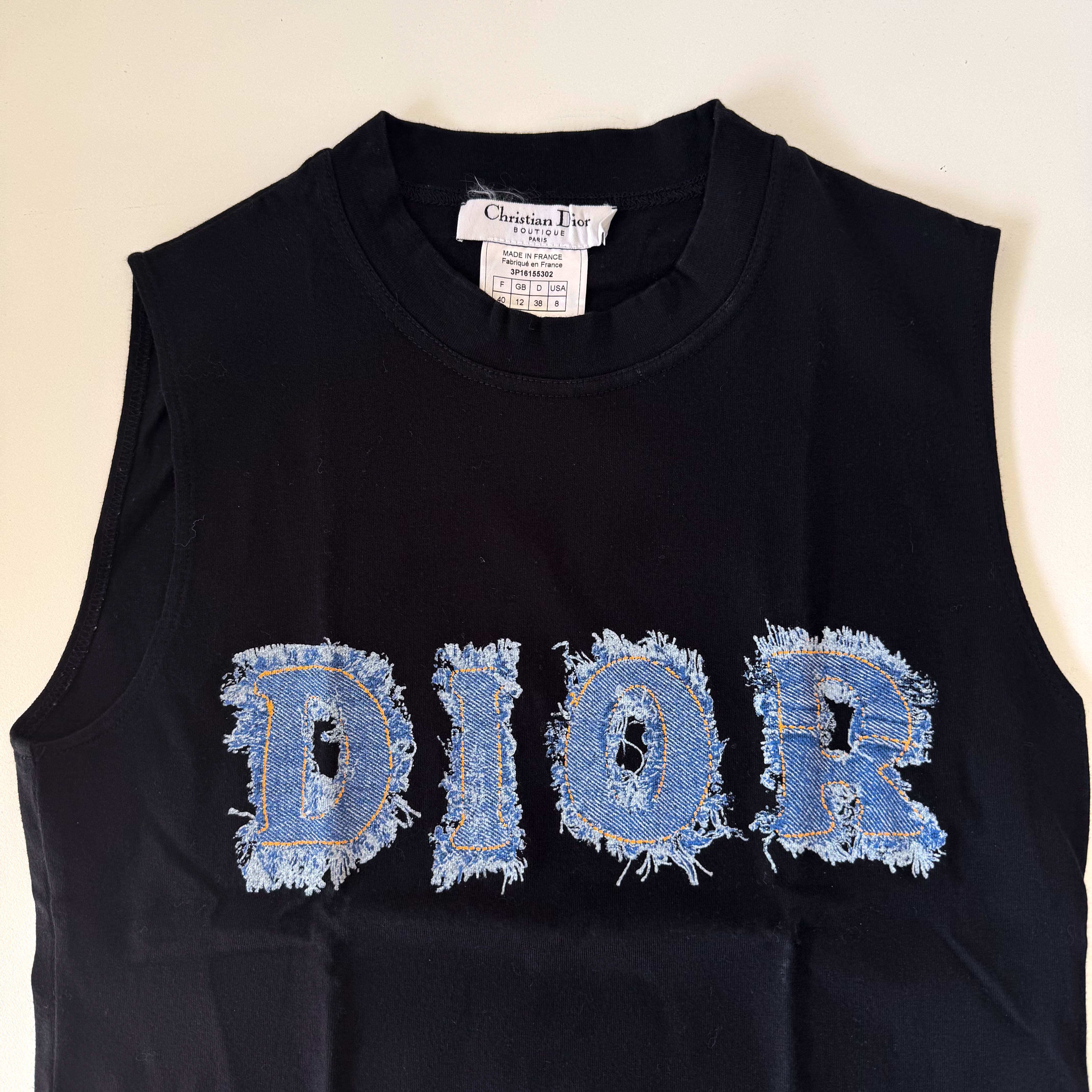 Vintage Black Tank Top Size 8