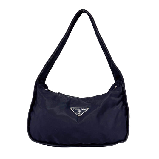 Nylon Black Shoulder Bag