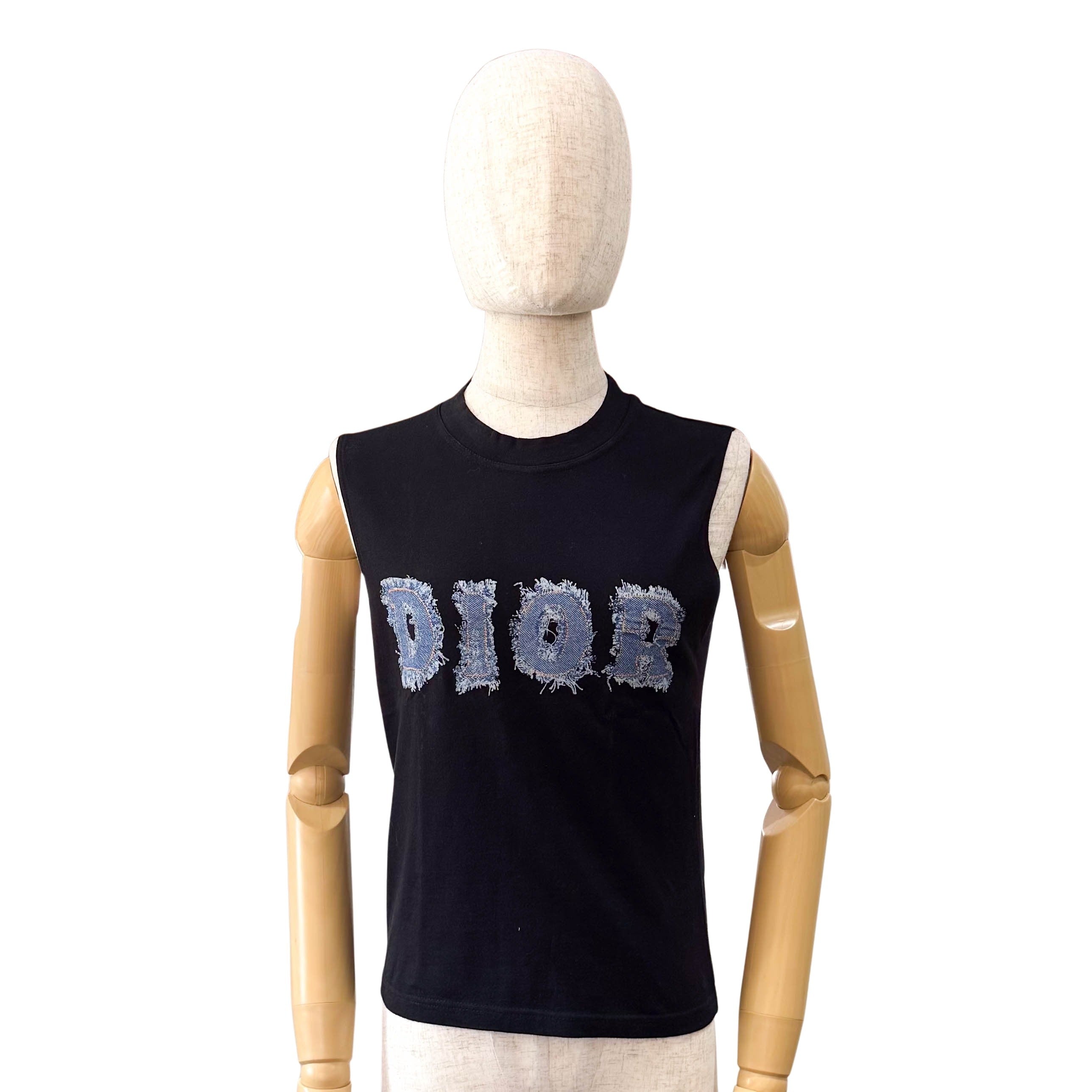 Vintage Black Tank Top Size 8