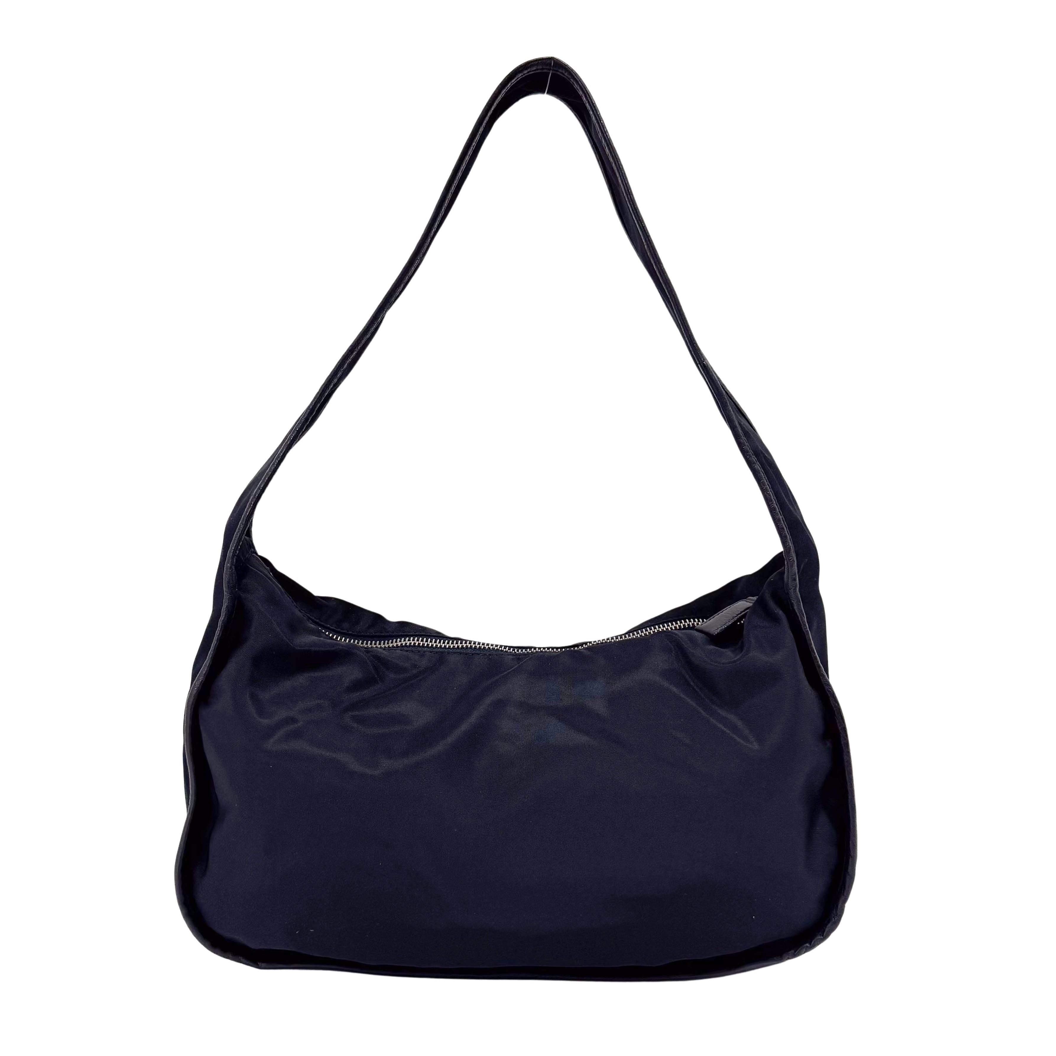 Nylon Black Shoulder Bag