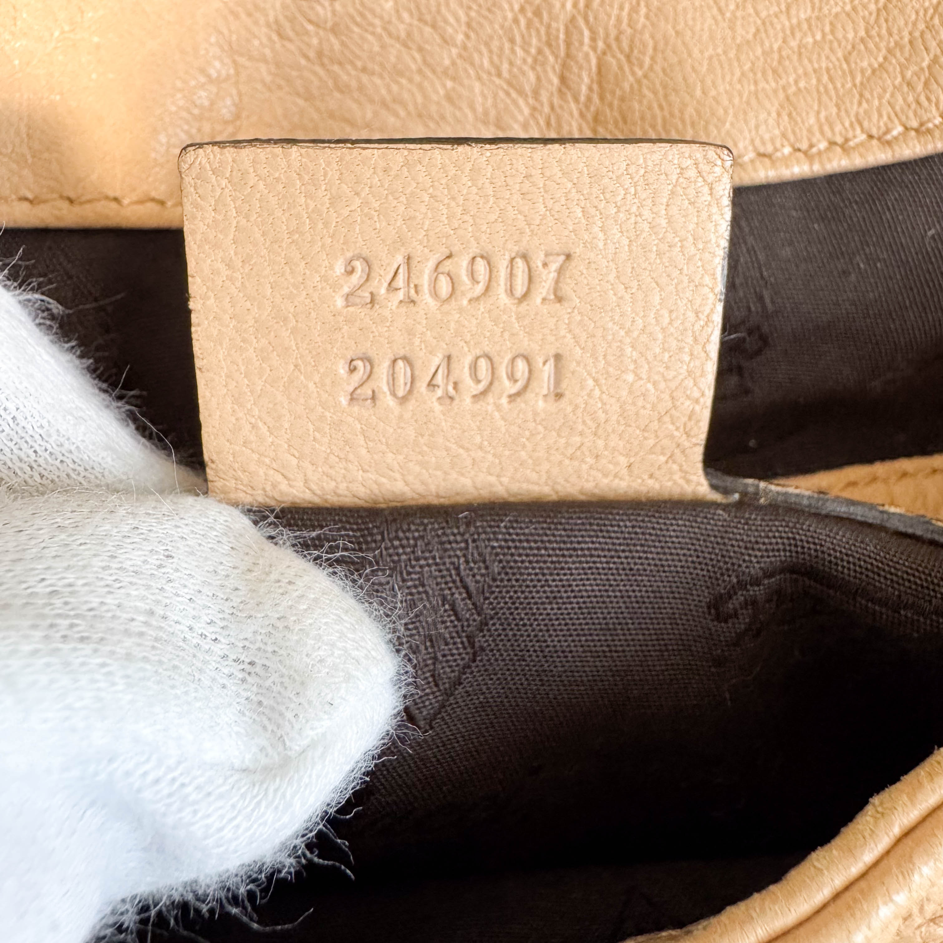 Jackie 1961 Beige Leather Tussel Shoulder Bag