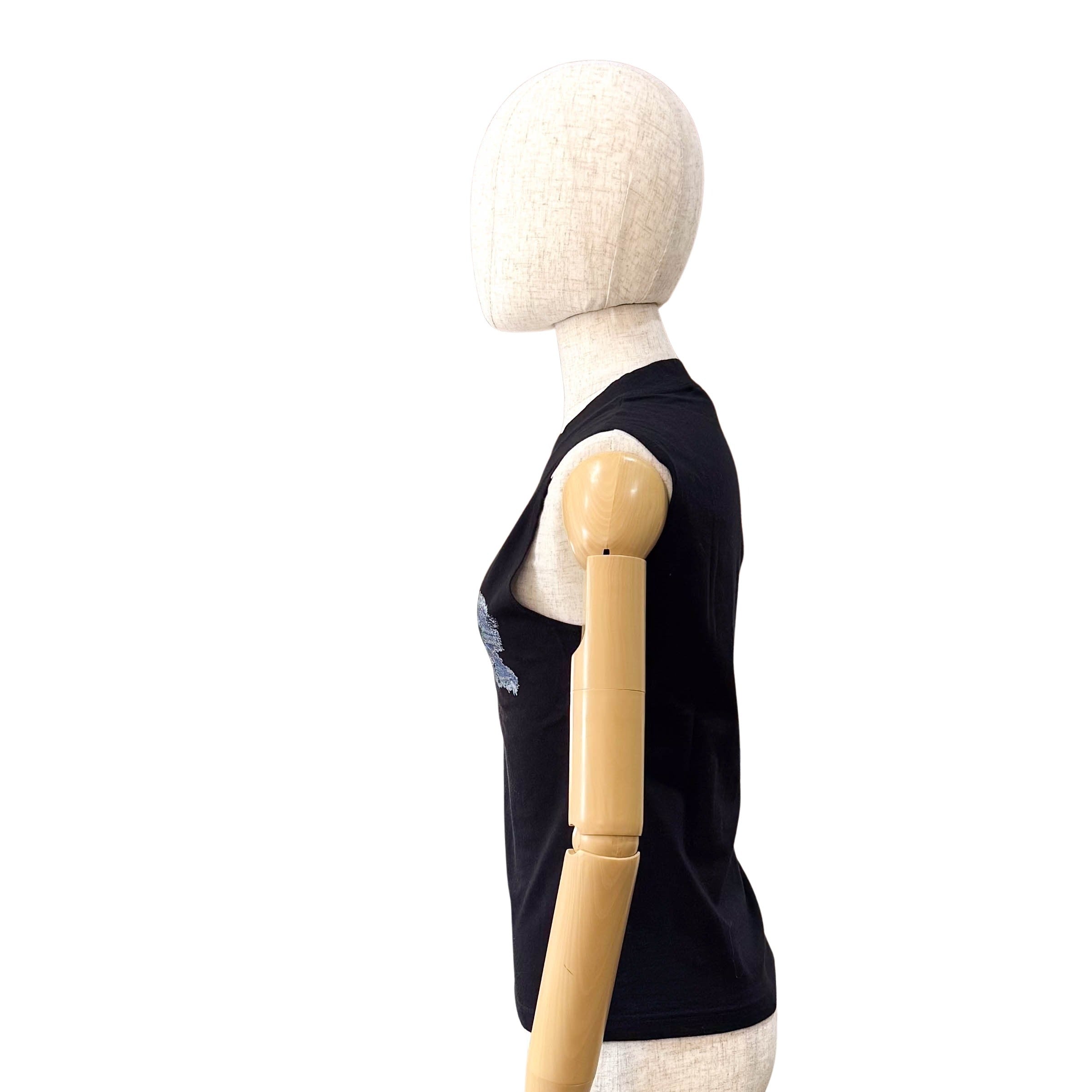 Vintage Black Tank Top Size 8