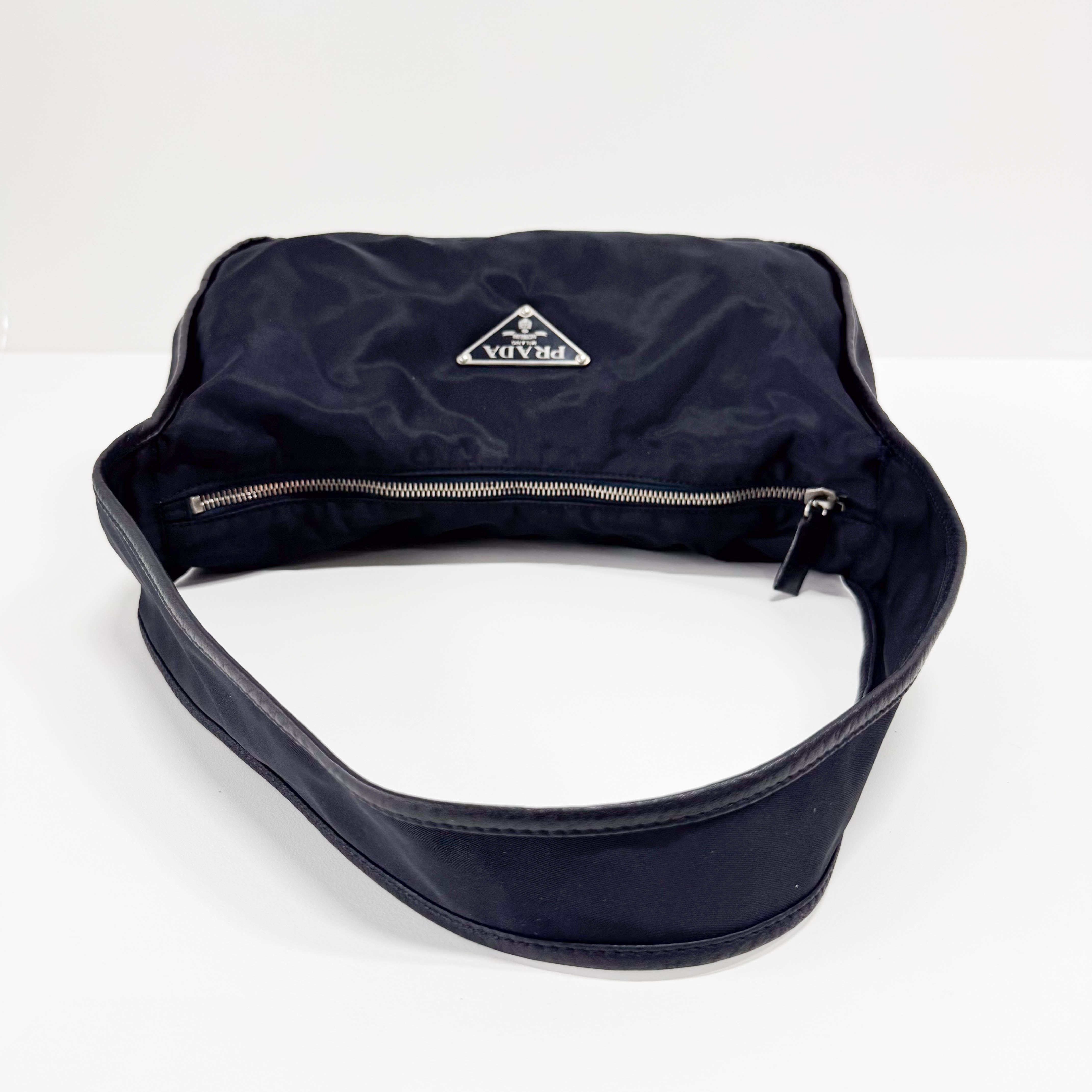 Nylon Black Shoulder Bag