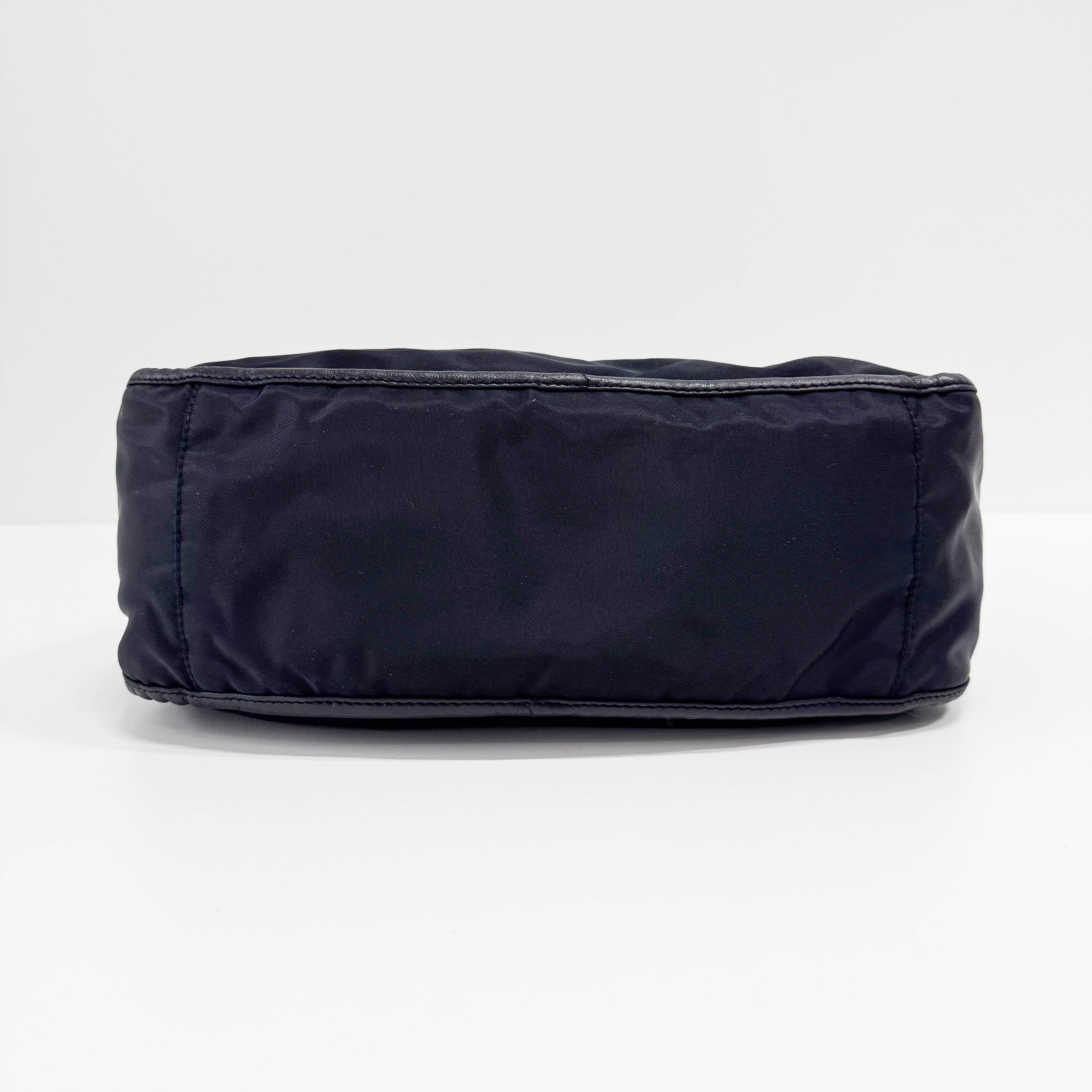 Nylon Black Shoulder Bag