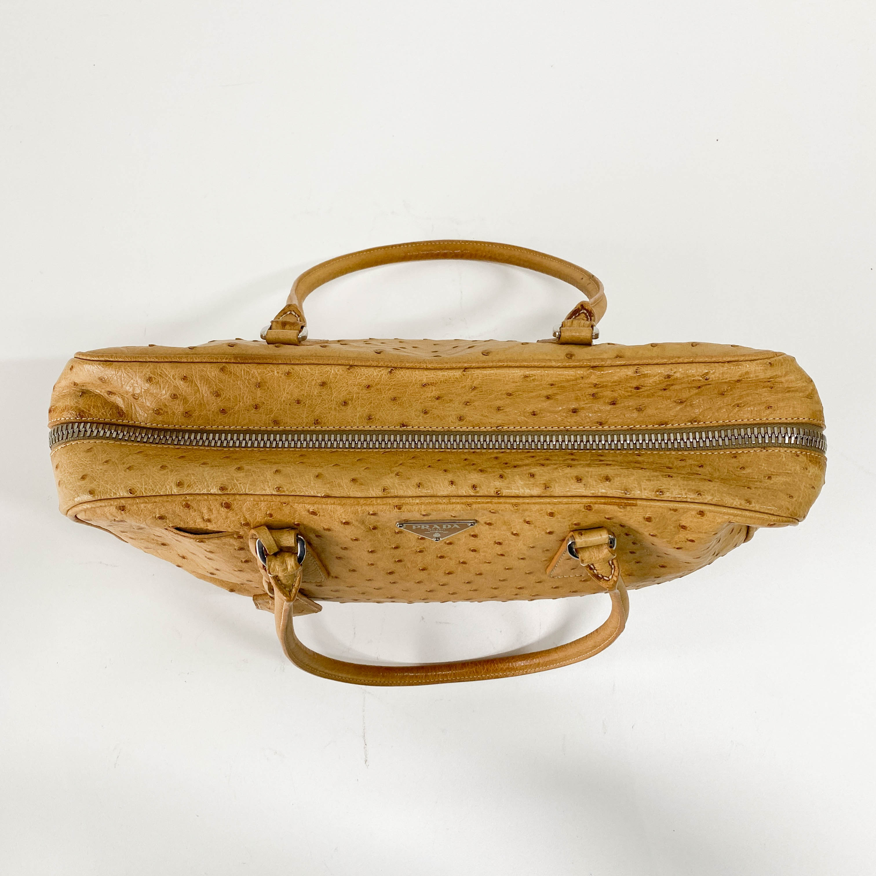 Light Brown Horizontal Leather Shoulder Bag