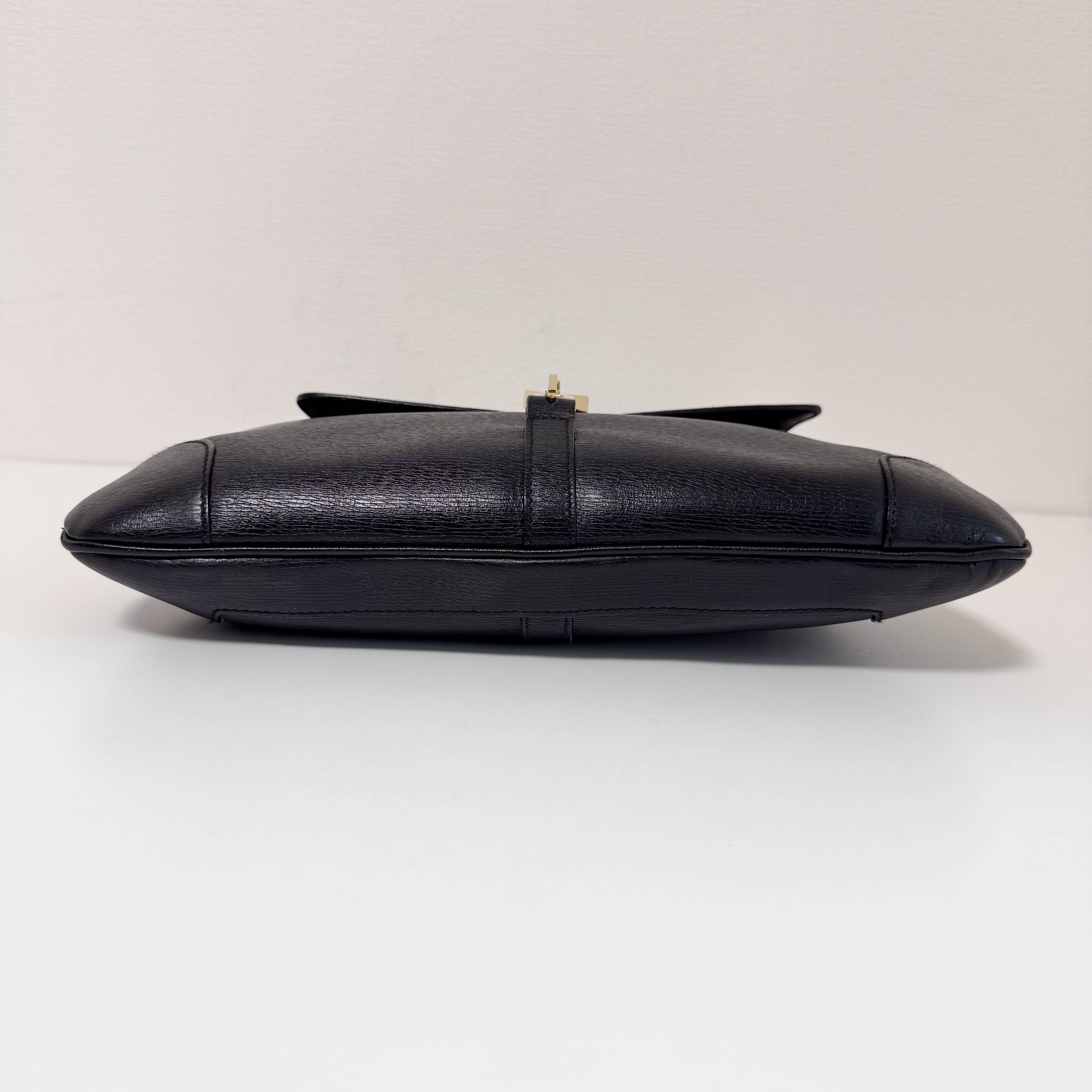 Jackie Mini Bamboo Black Shoulder Bag