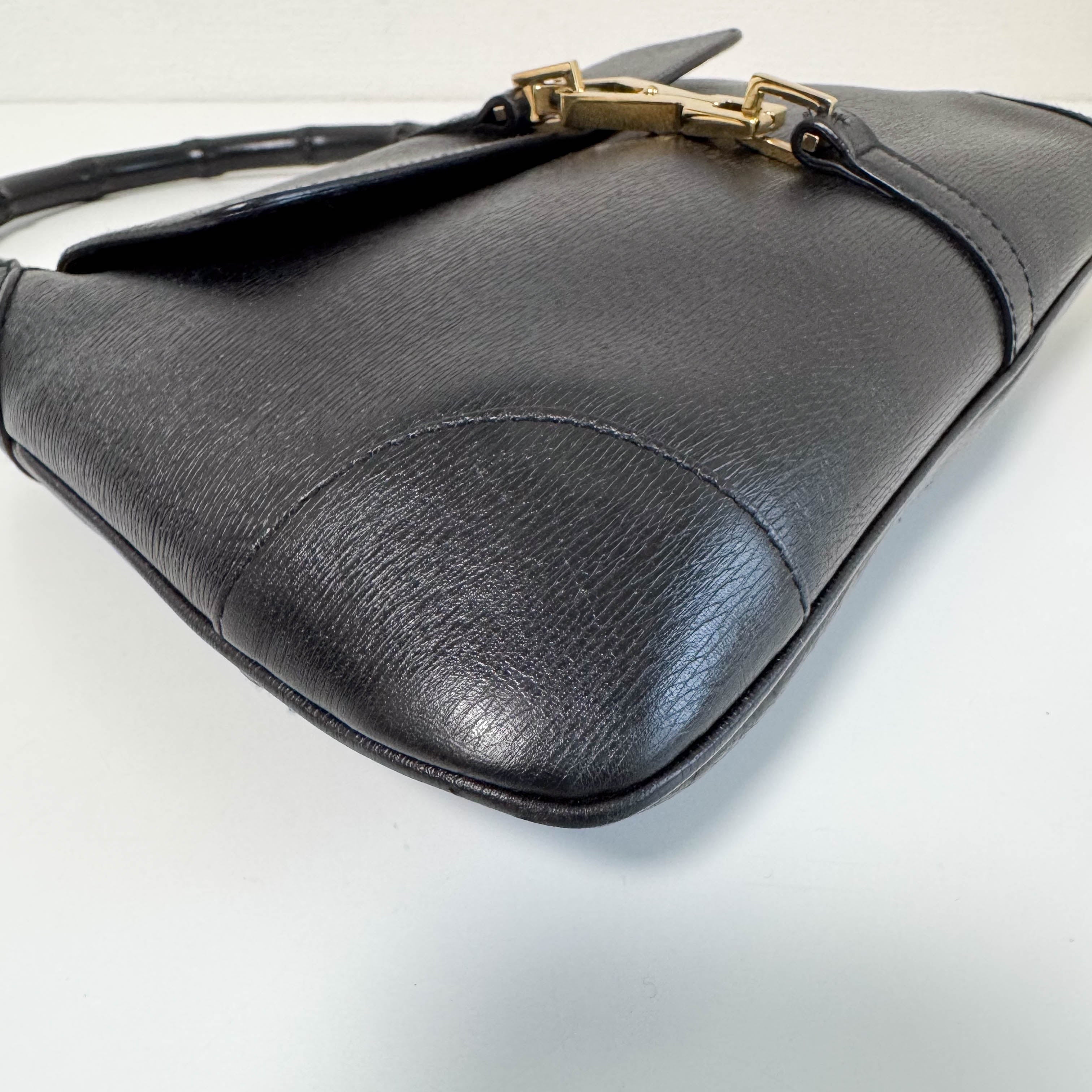 Jackie Mini Bamboo Black Shoulder Bag