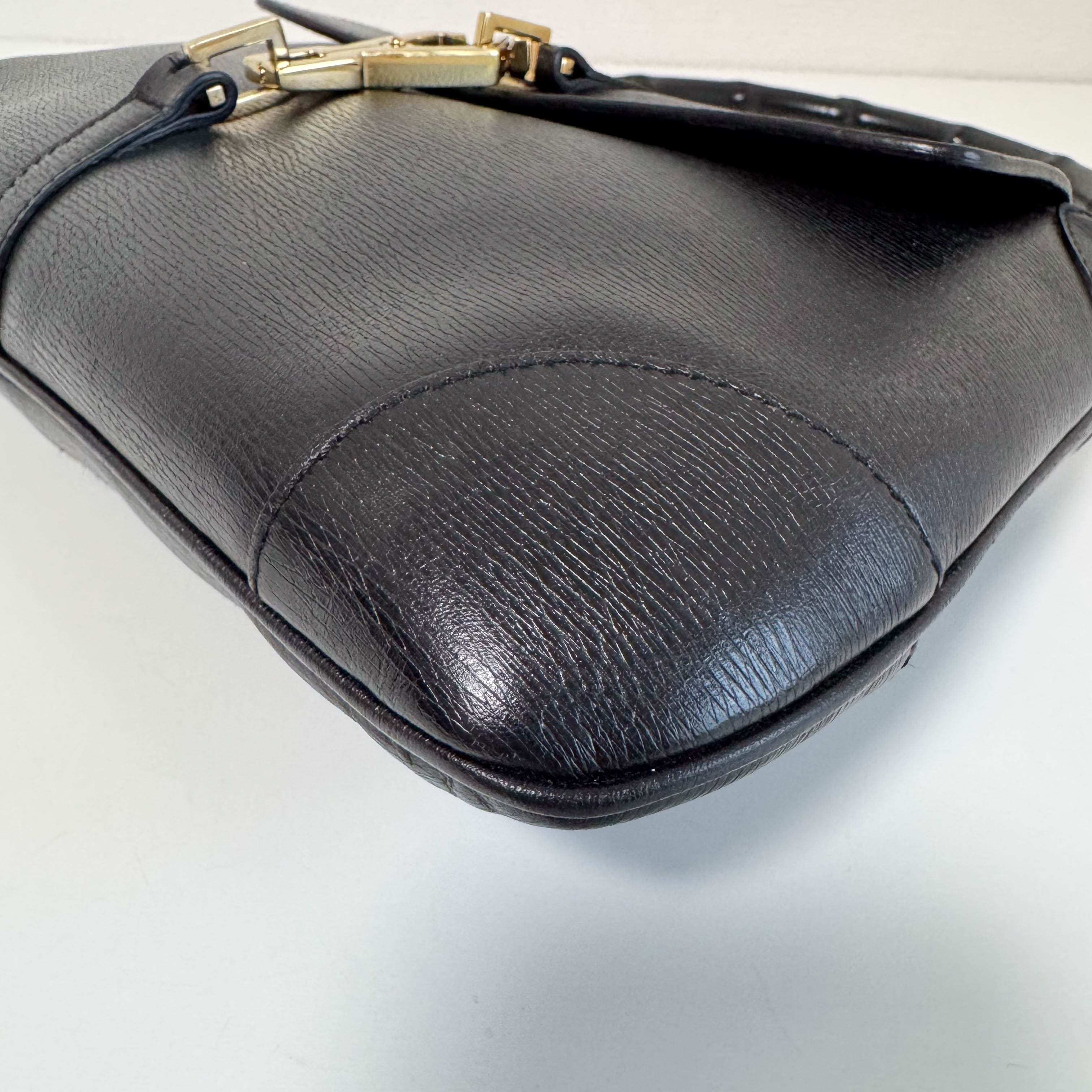 Jackie Mini Bamboo Black Shoulder Bag