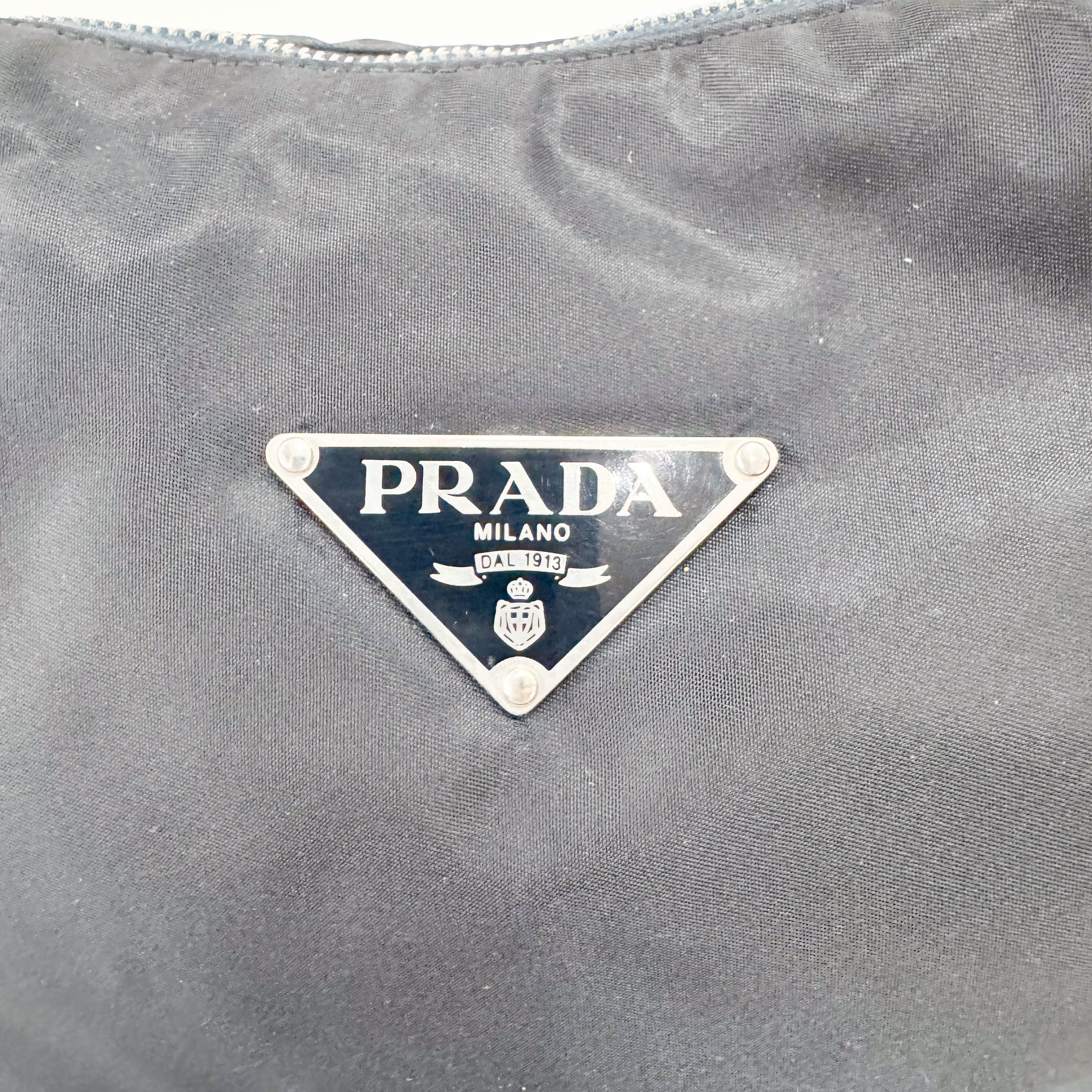 Nylon Black Shoulder Bag