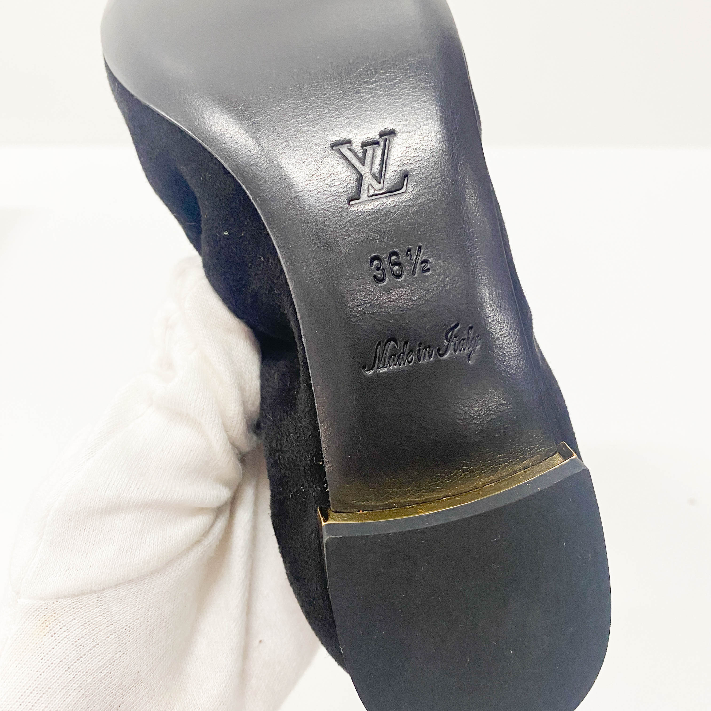 Pride Flat Ballerina Black Suede Shoes