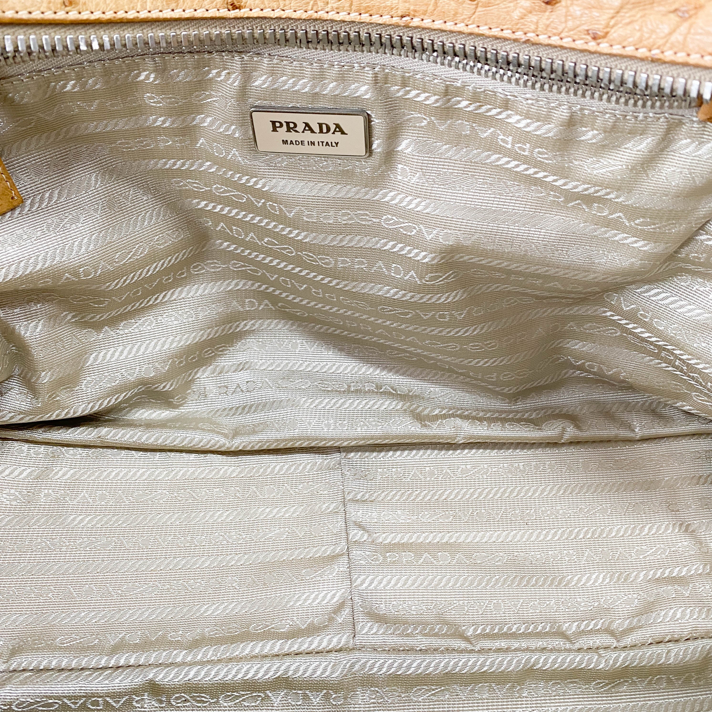 Light Brown Horizontal Leather Shoulder Bag