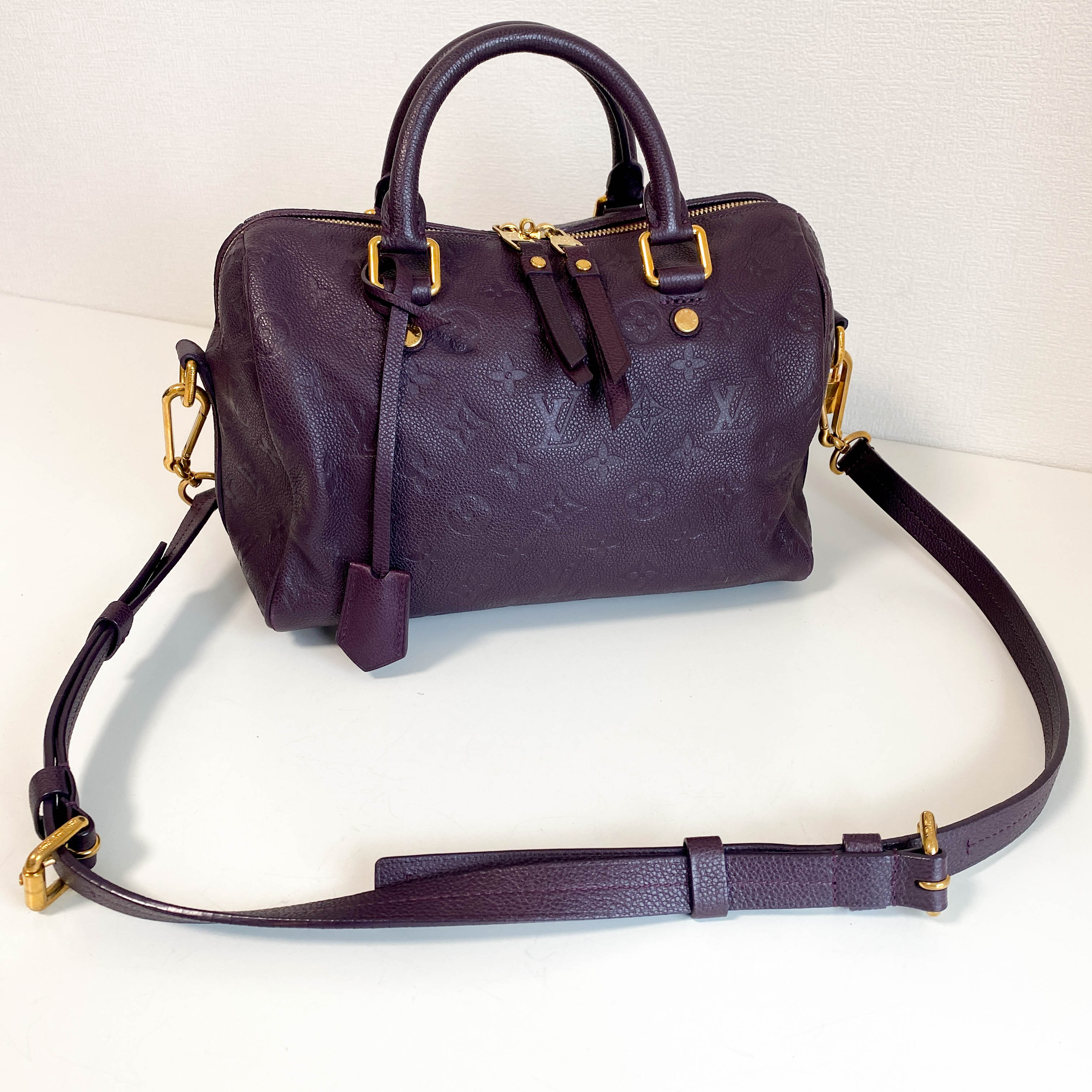 Speedy Bandoulière 30 Purple Monogram Empreinte