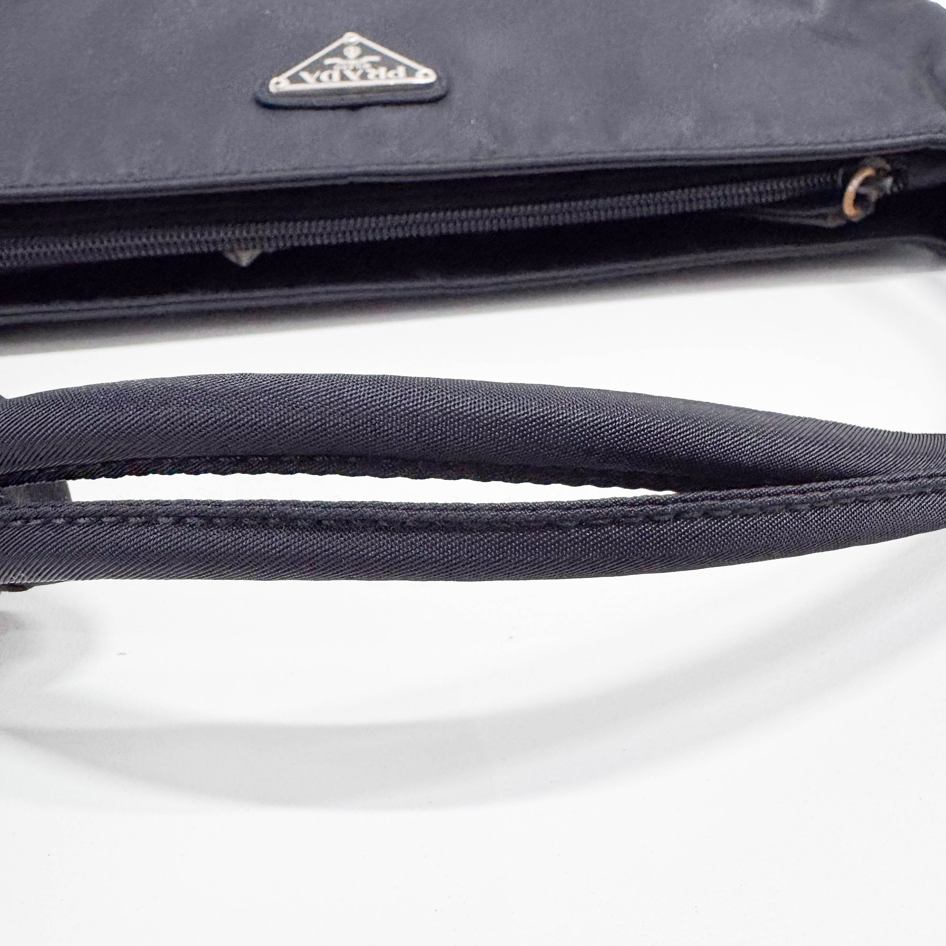 Tessuto Nylon Black Tote Bag