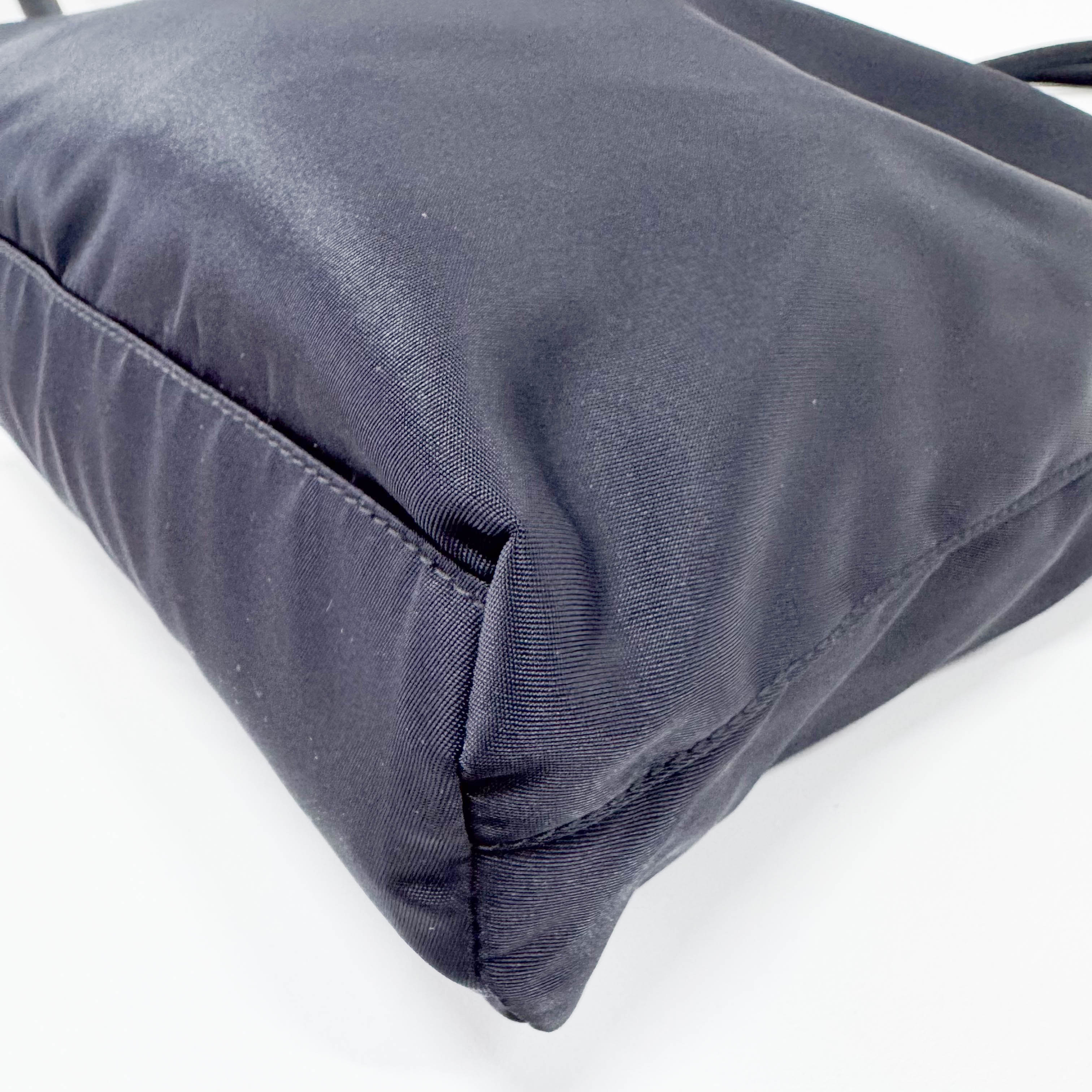 Tessuto Nylon Black Tote Bag