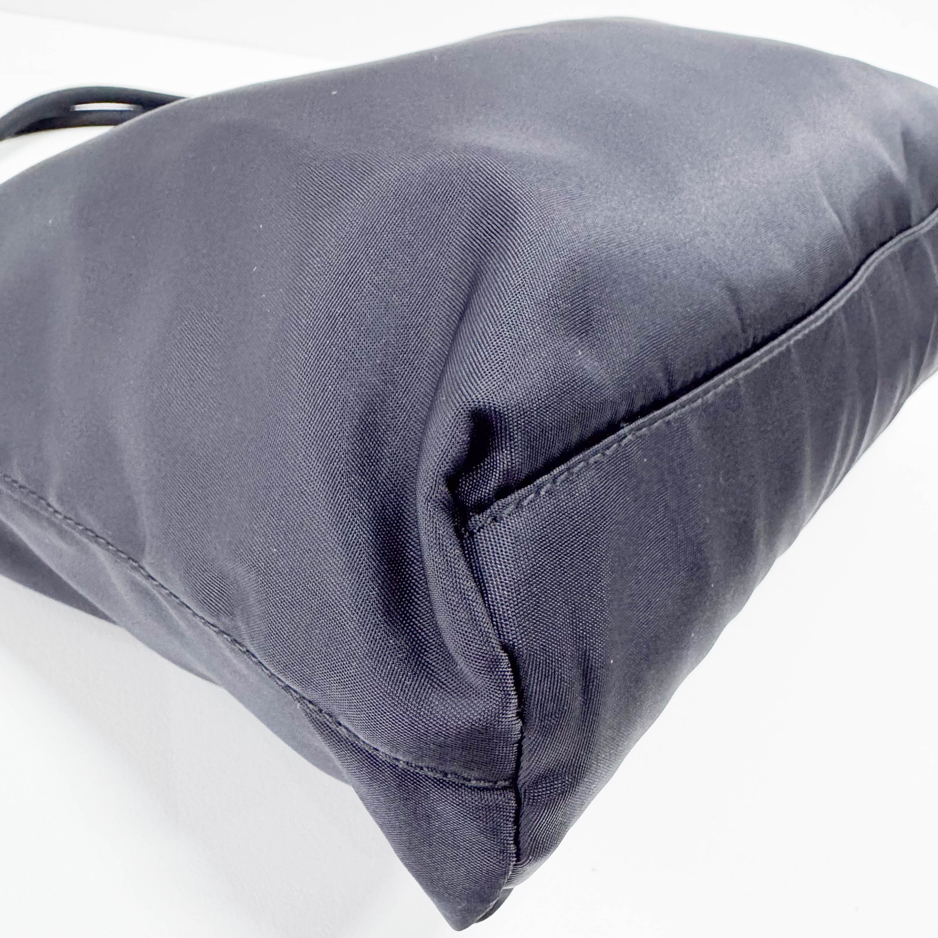 Tessuto Nylon Black Tote Bag