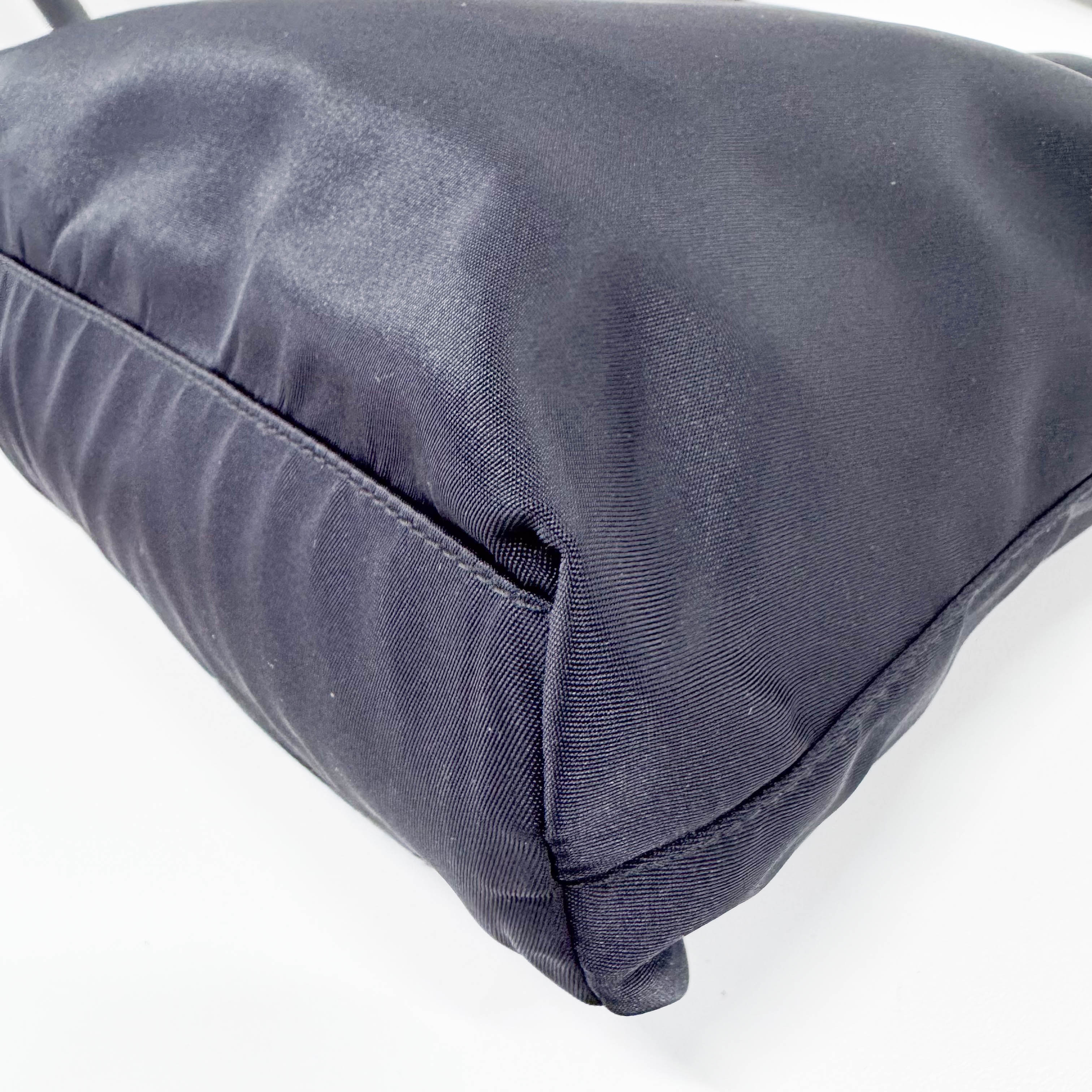 Tessuto Nylon Black Tote Bag