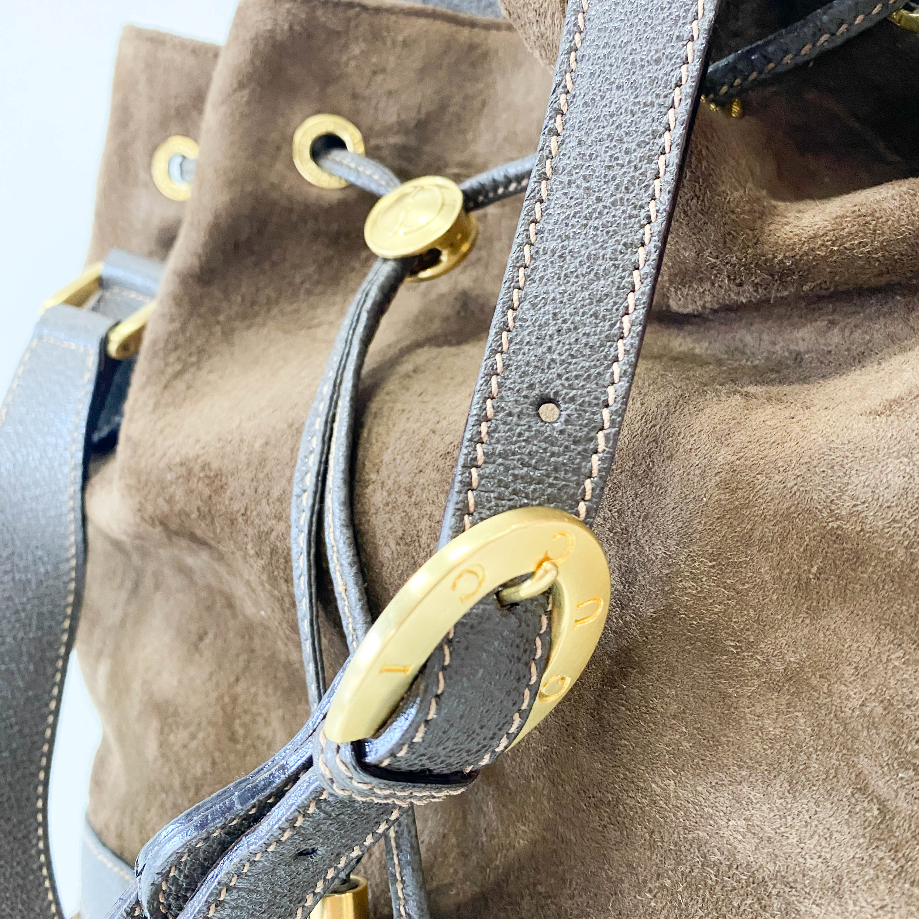 Suede Tassel Buckle Bag