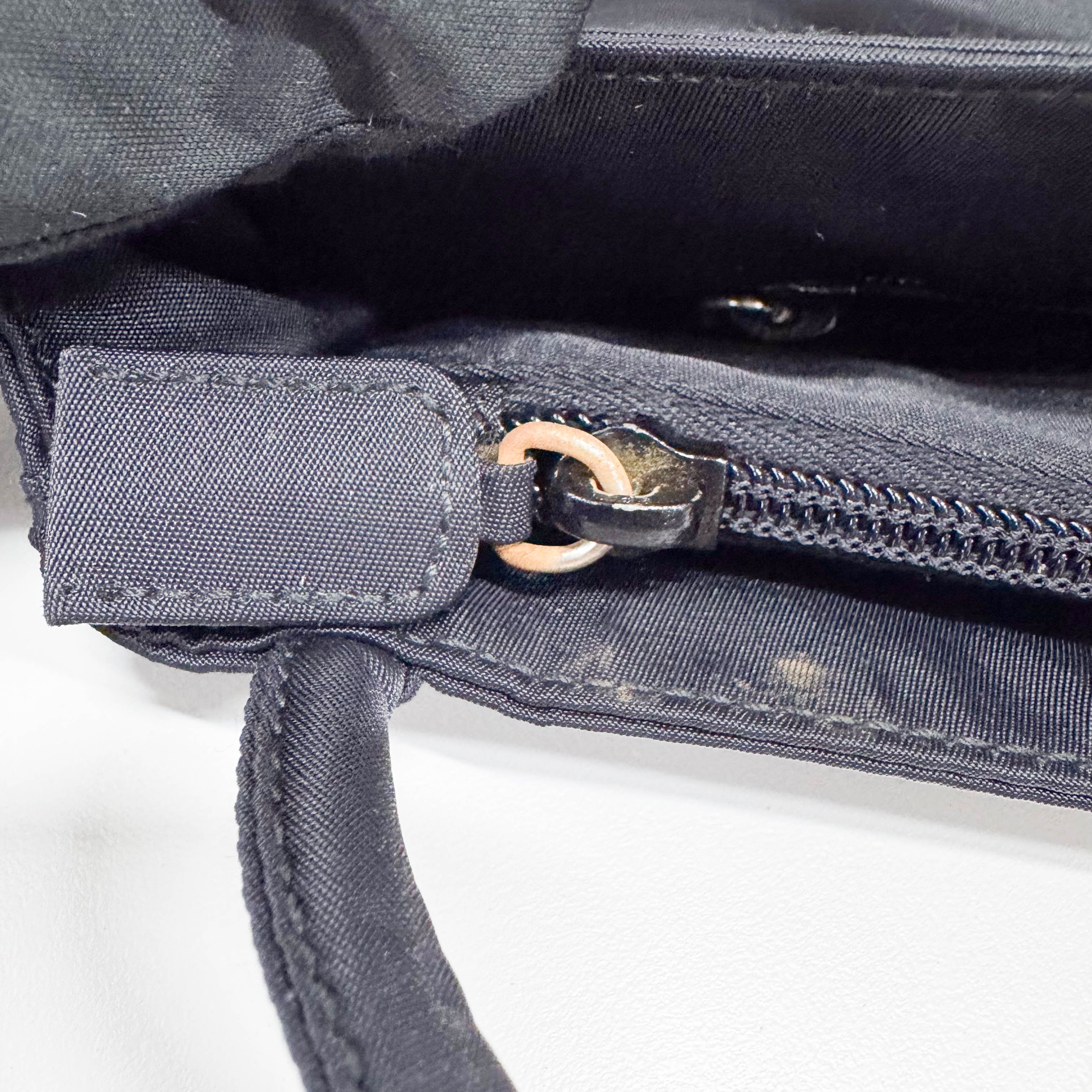 Tessuto Nylon Black Tote Bag