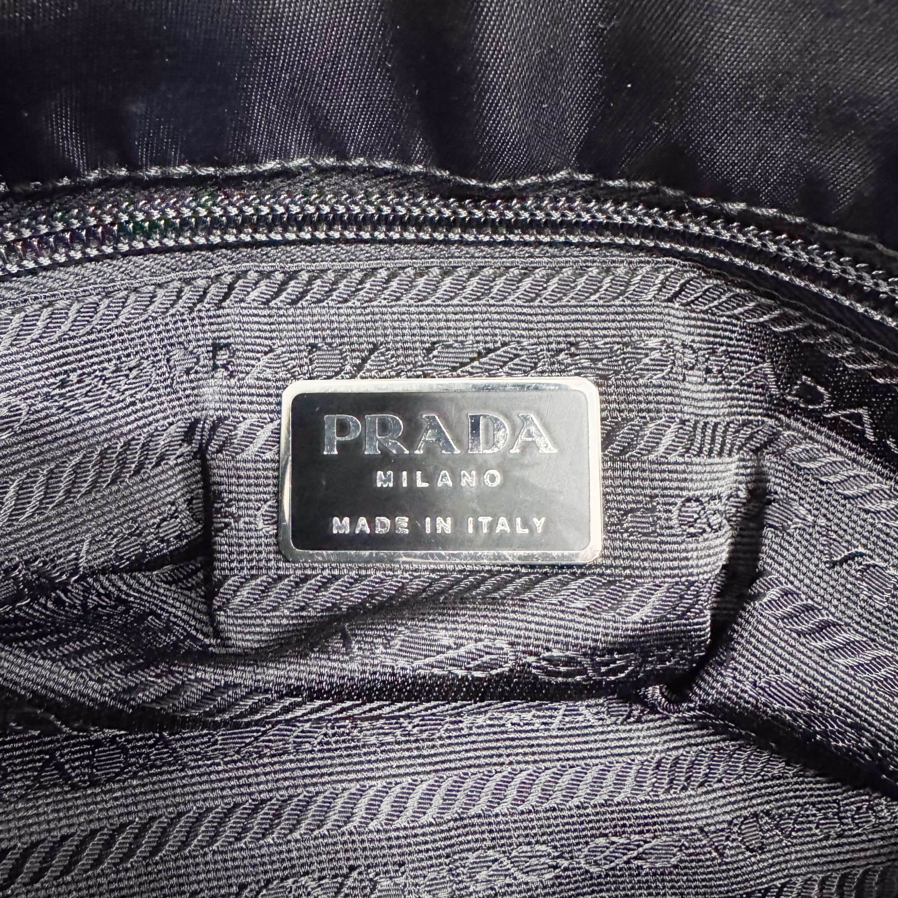 Tessuto Nylon Black Tote Bag