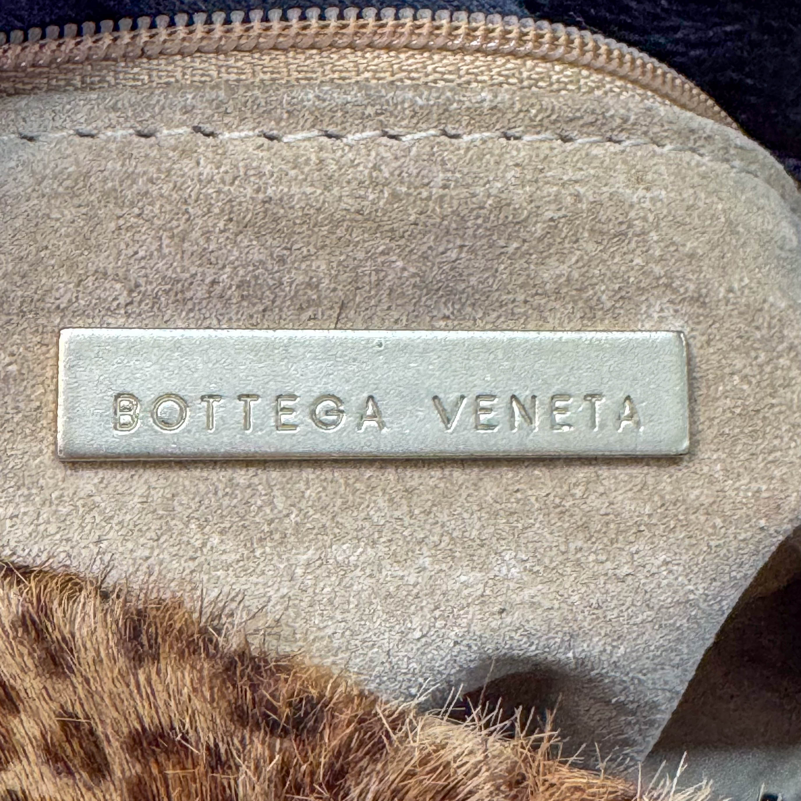 Brown Animal Print Pony Hair Shoulder Bag