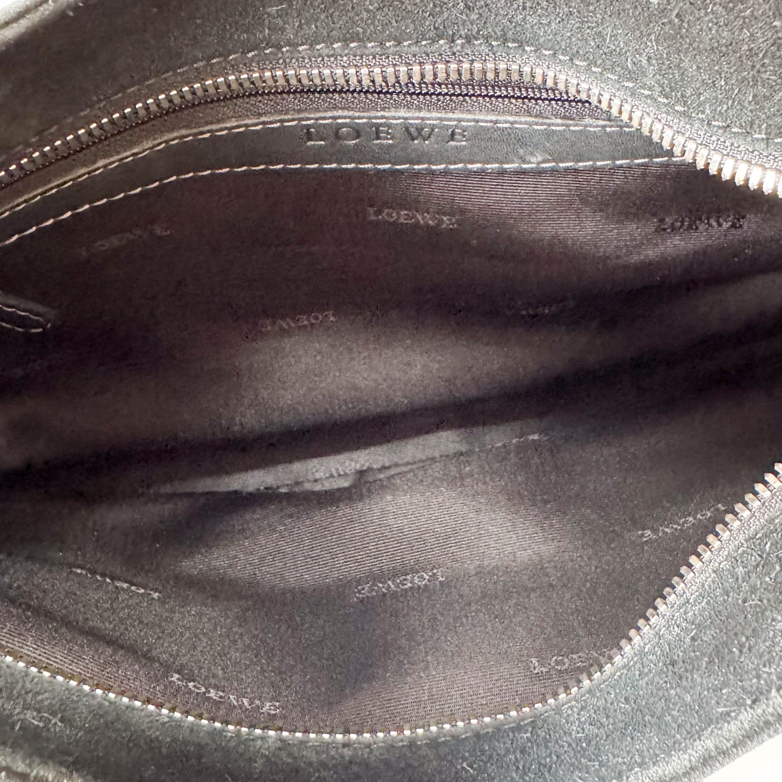 Vintage Black Suede Shoulder Bag