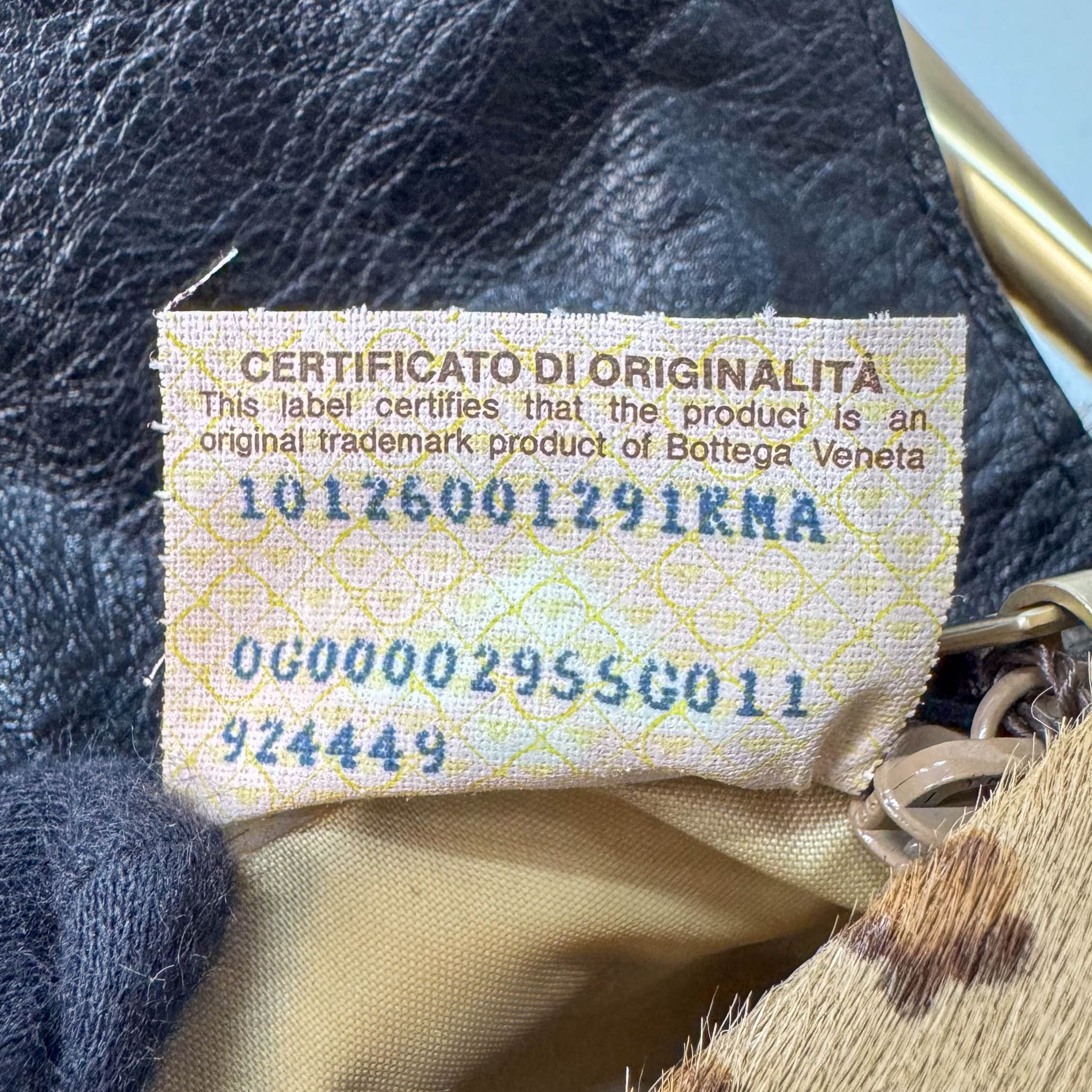 Brown Animal Print Pony Hair Shoulder Bag