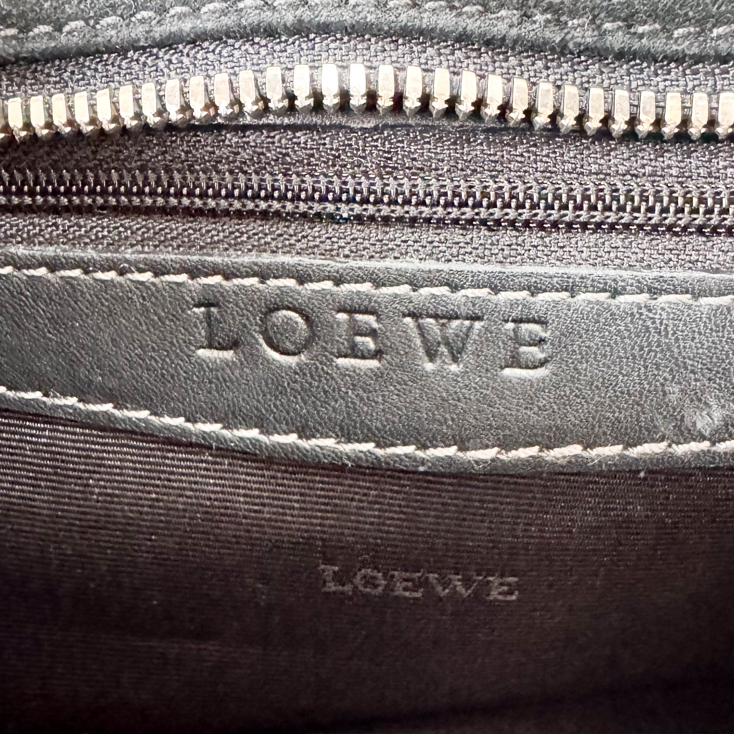 Vintage Black Suede Shoulder Bag