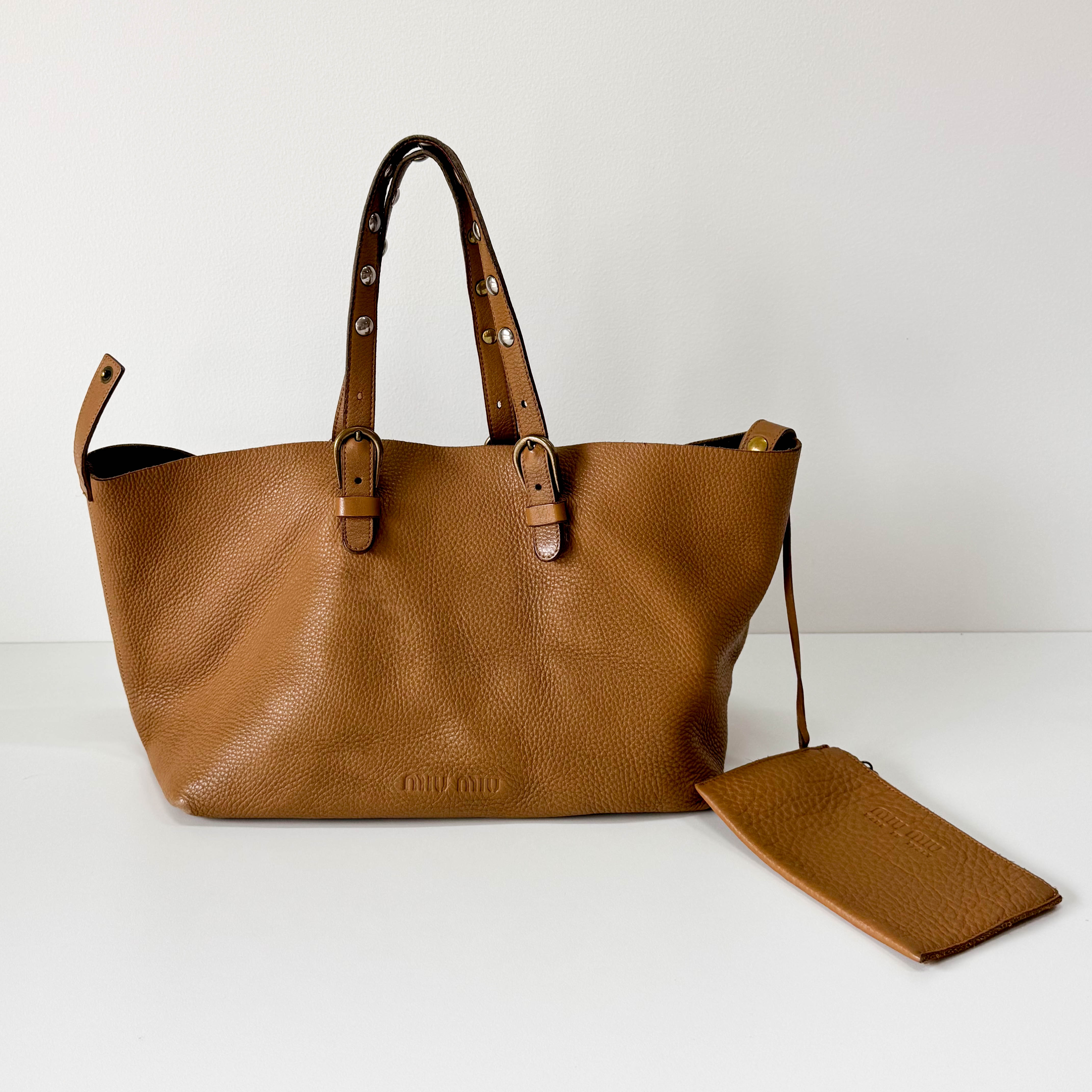 Archive Brown Leather Tote Bag