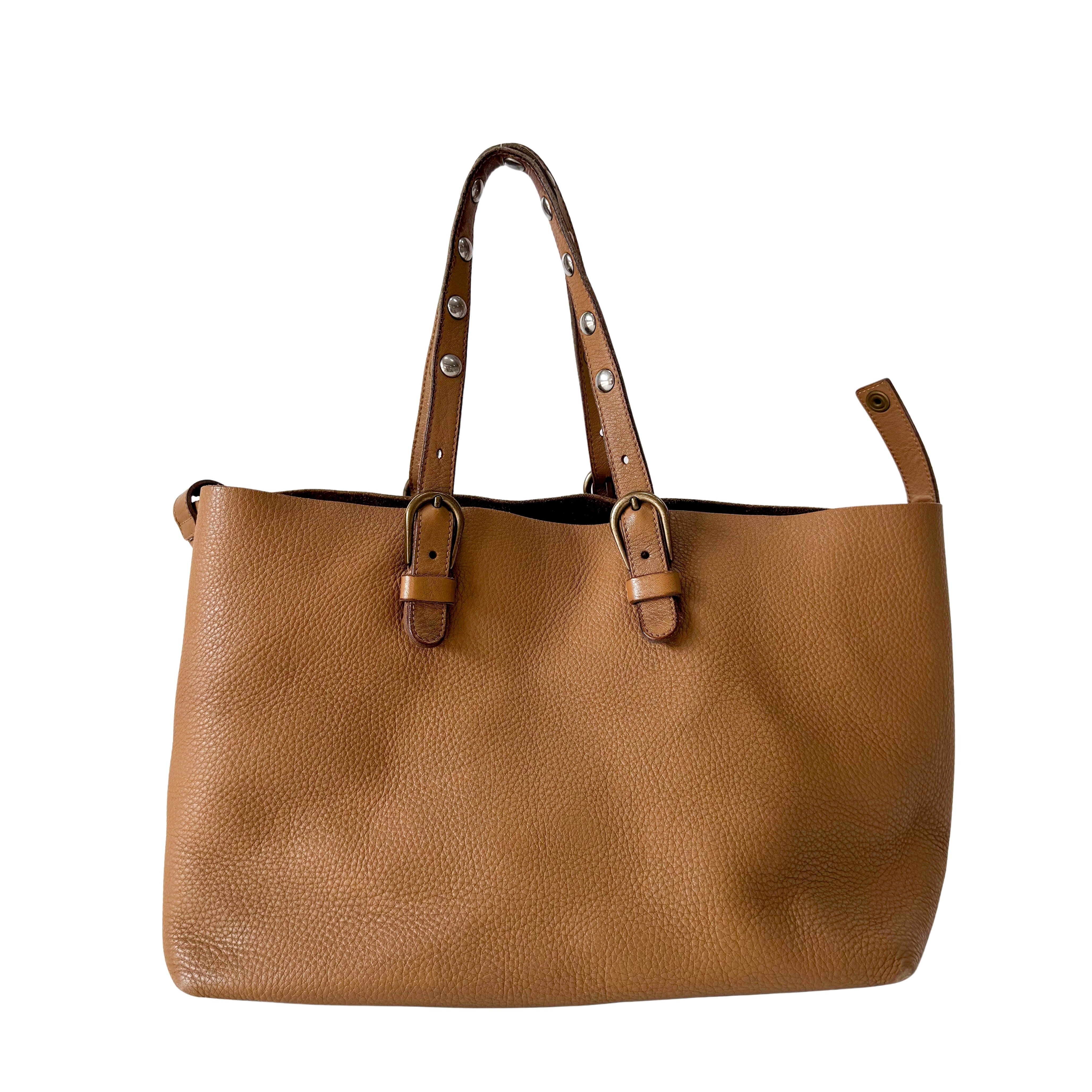 Archive Brown Leather Tote Bag