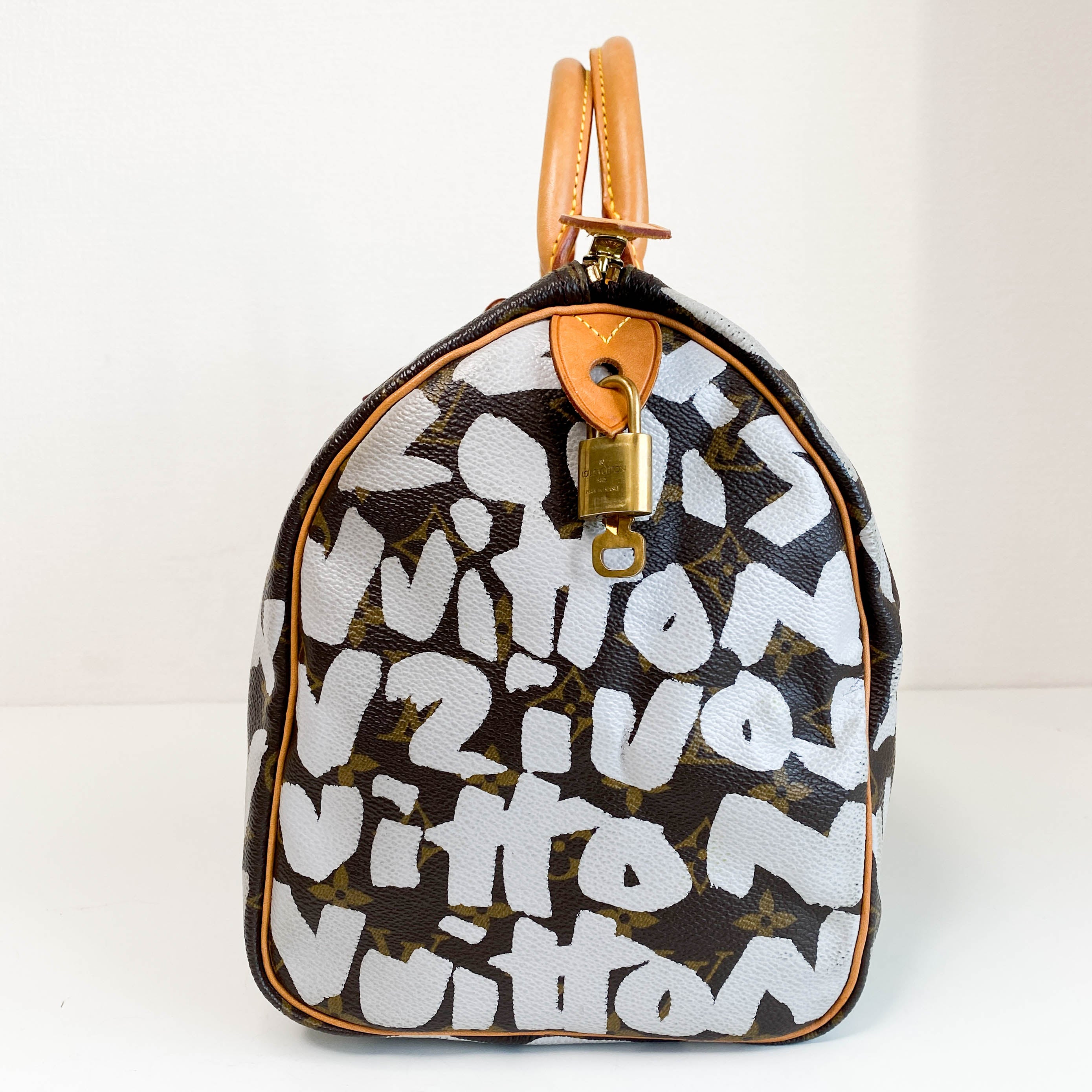 Louis Vuitton x Stephen Sprouse Monogram Graffiti Speedy 30 White