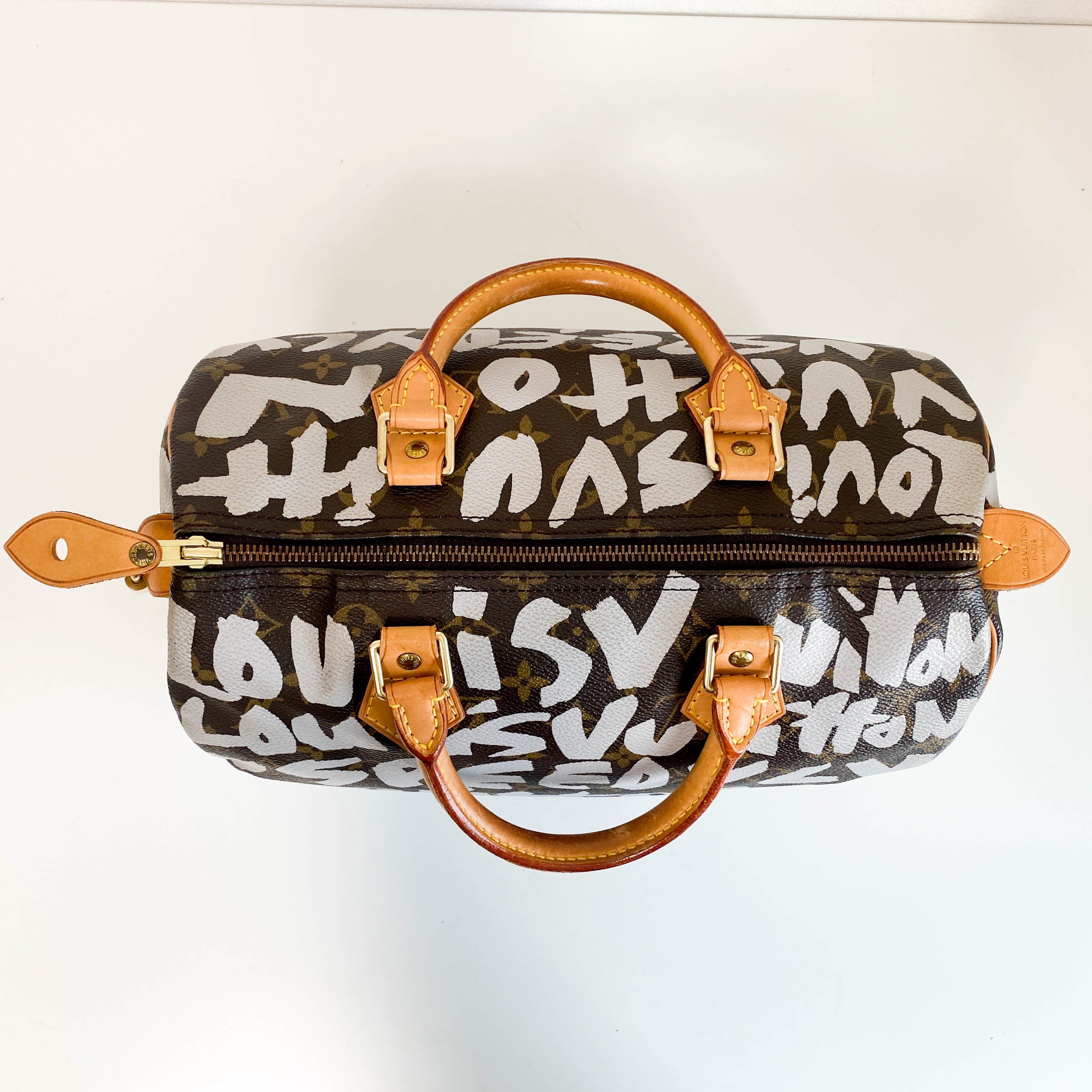 Louis Vuitton x Stephen Sprouse Monogram Graffiti Speedy 30 White